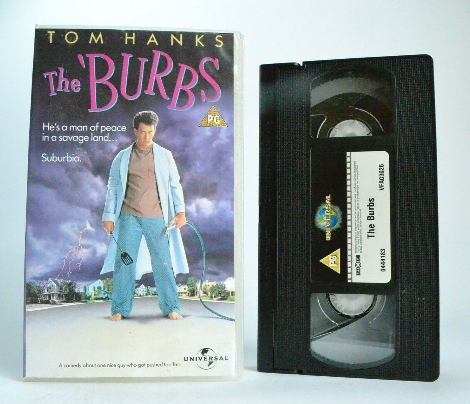 The 'Burbs: Universal (1989) - Suburban Comedy - Tom Hanks/Carrie Fisher - VHS-