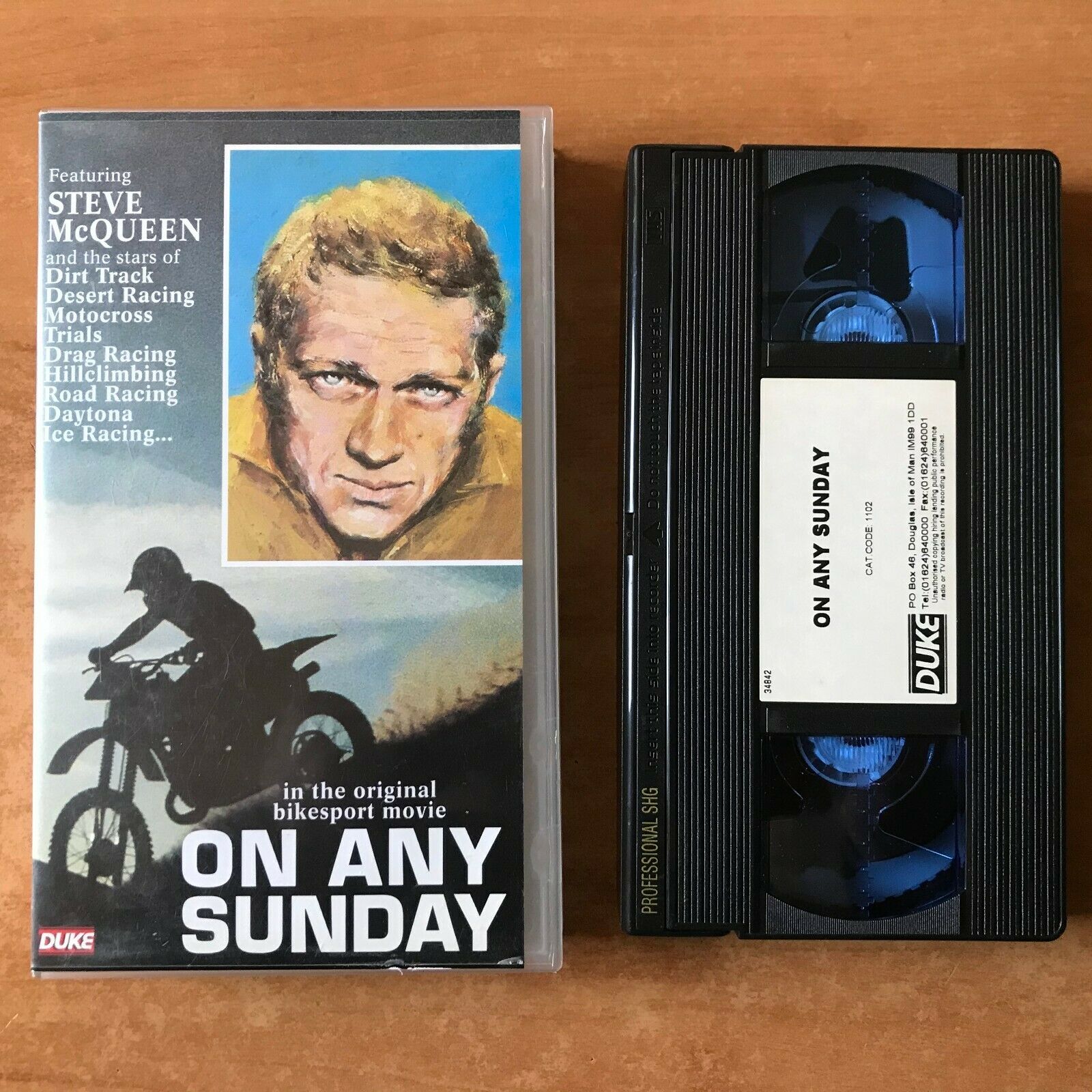 On Any Sunday (1971): Bikesport Action [Duke Pre-Cert] Steve McQueen - Pal VHS-