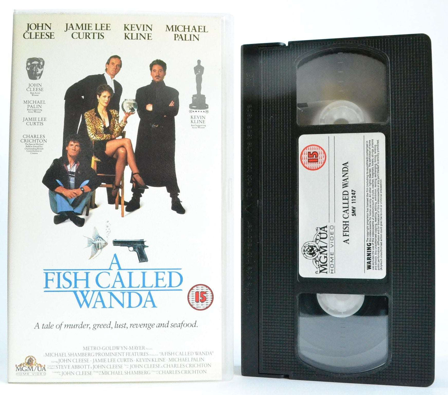 A Fish Called Wanda: Cleese Curtis Kline Palin (1988) Acclaimed Comedy - VHS-