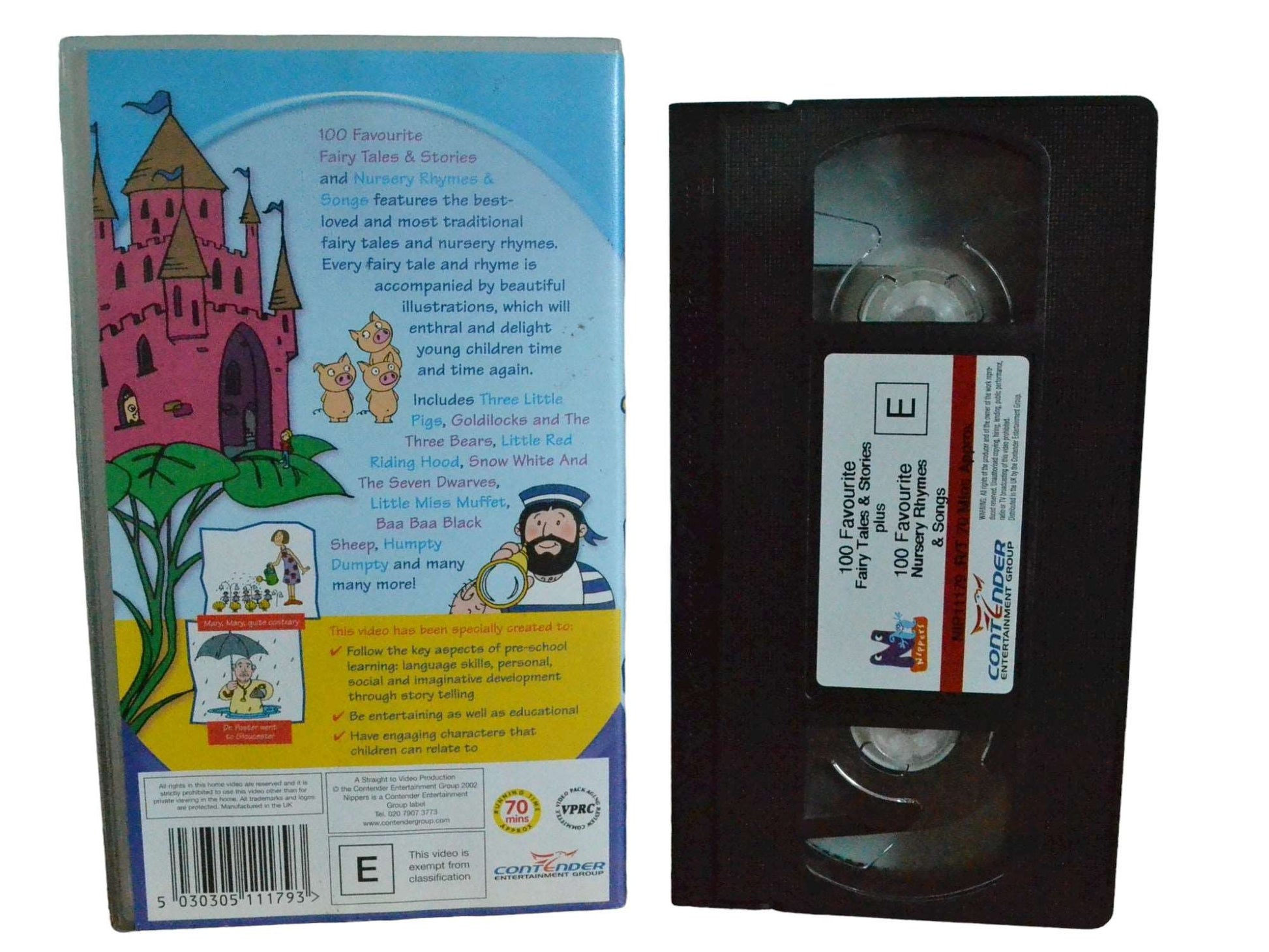 100 Favourites Fairy Tales & Stories - Simon Davies - Contender Entertainment Group - Childrens - PAL - VHS-