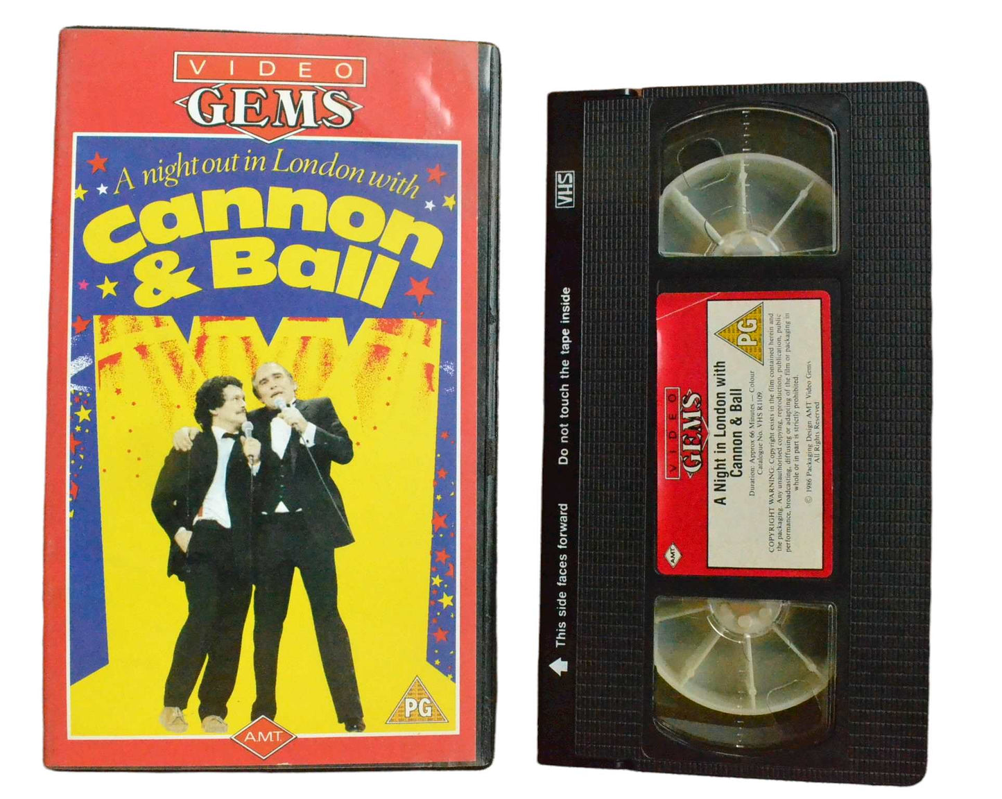 A Night Out in London with Cannon & Ball - Tommy Cannon - Video Gems - Vintage - Pal VHS-