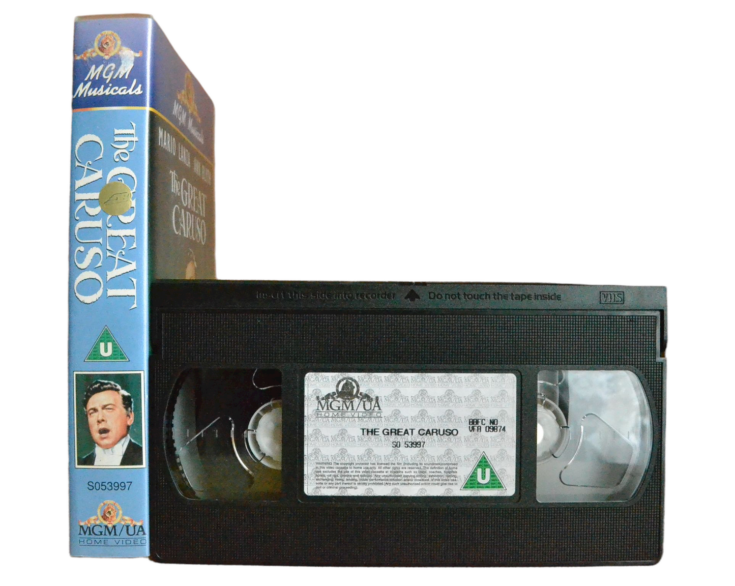 The Great Caruso - Mario Lanza - Metro Goldwyn Mayer - Vintage - Pal VHS-