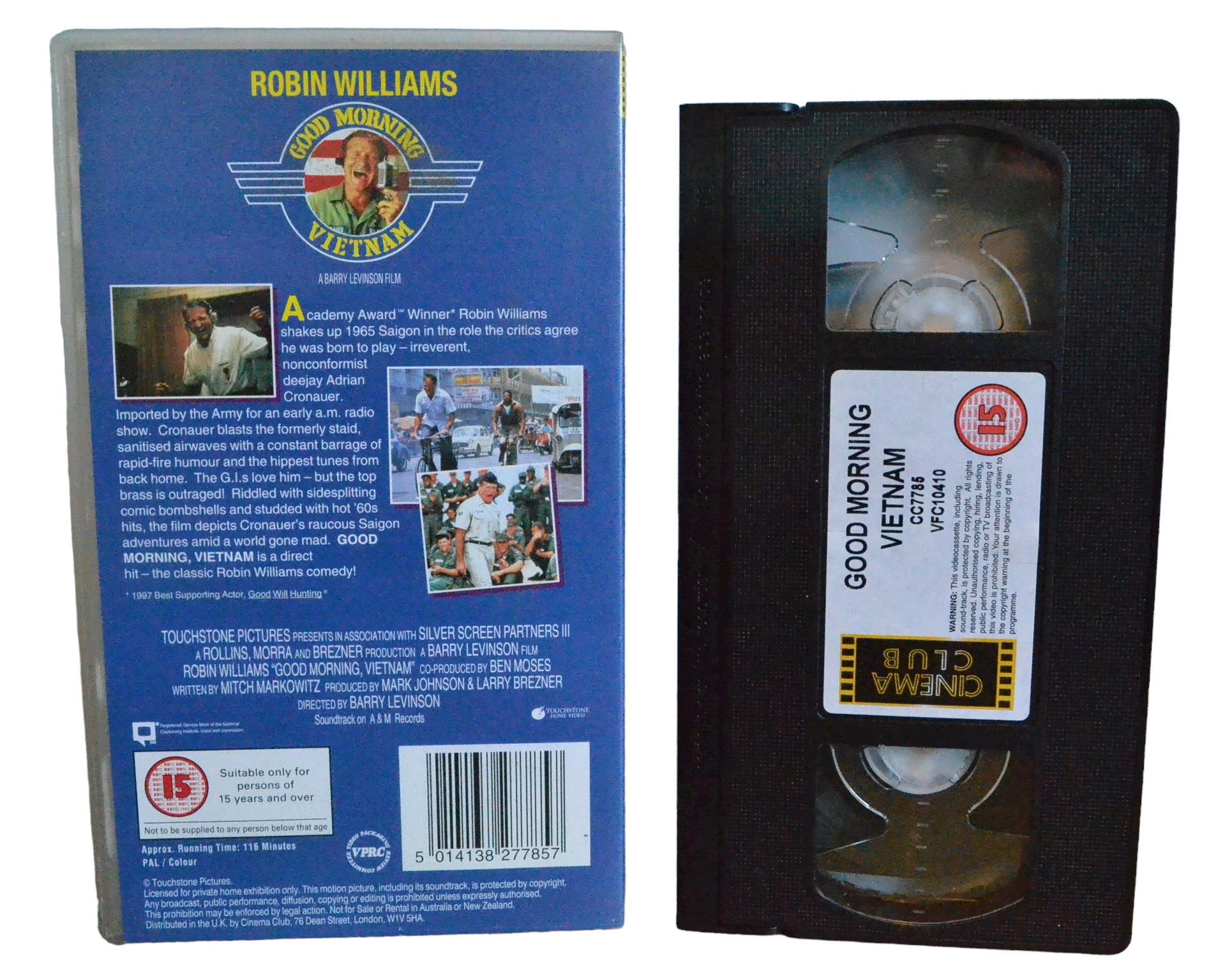 Good Morning - Vietnam - Robin Williams - Cinema Club - Comedy - Pal - VHS-