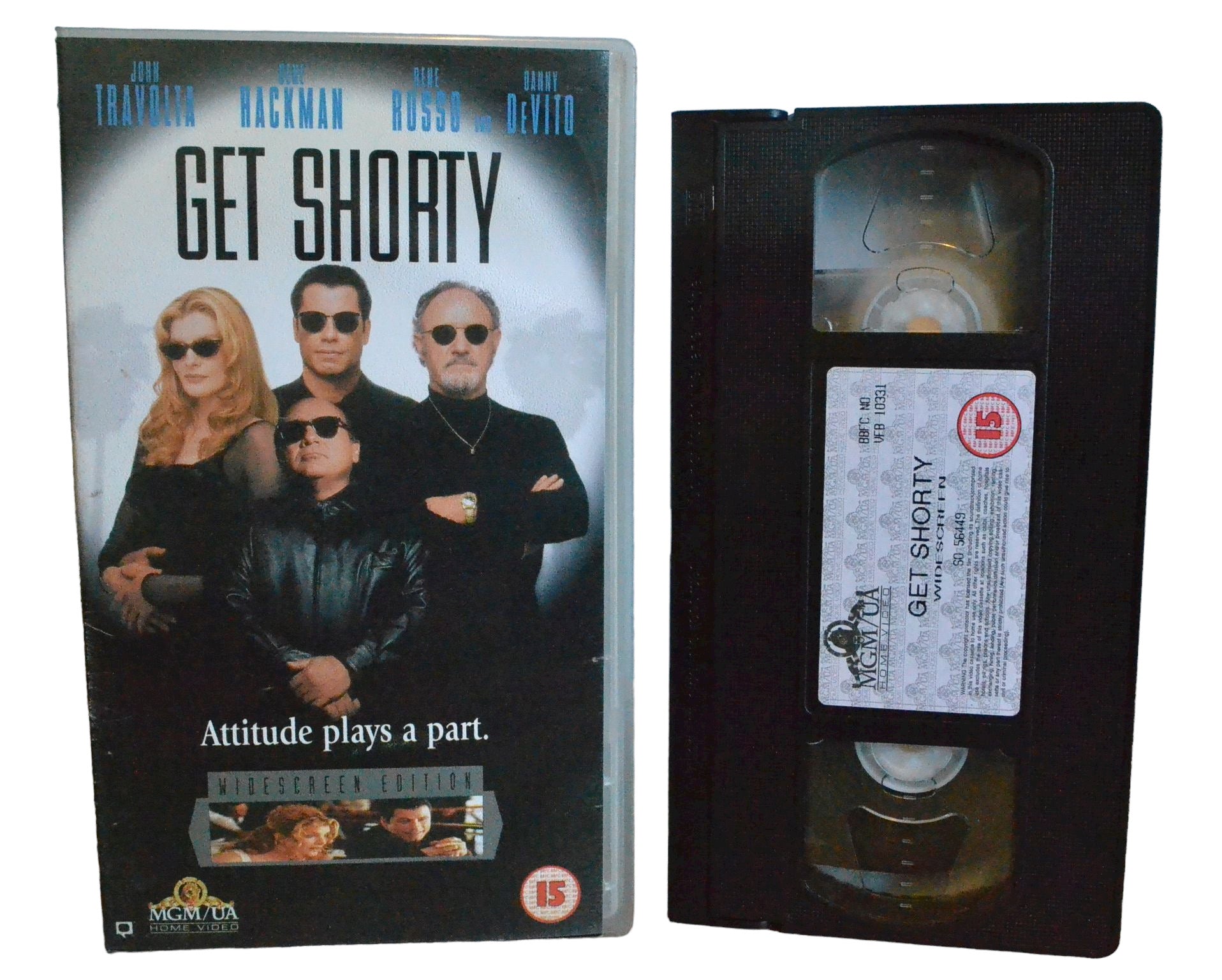 Get Shorty - John Travolta, Rene Russo, Danny Devito - Home Vedio - Comedy - Pal - VHS-