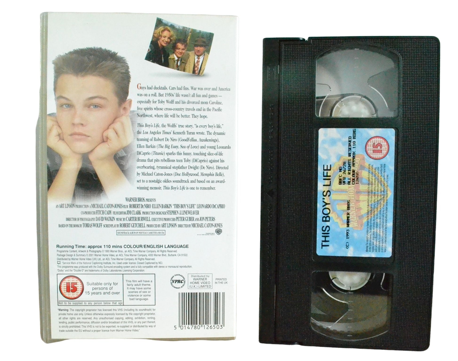 This Boy's Life - Robert De Niro - Warner Home Video - Vintage - Pal VHS-