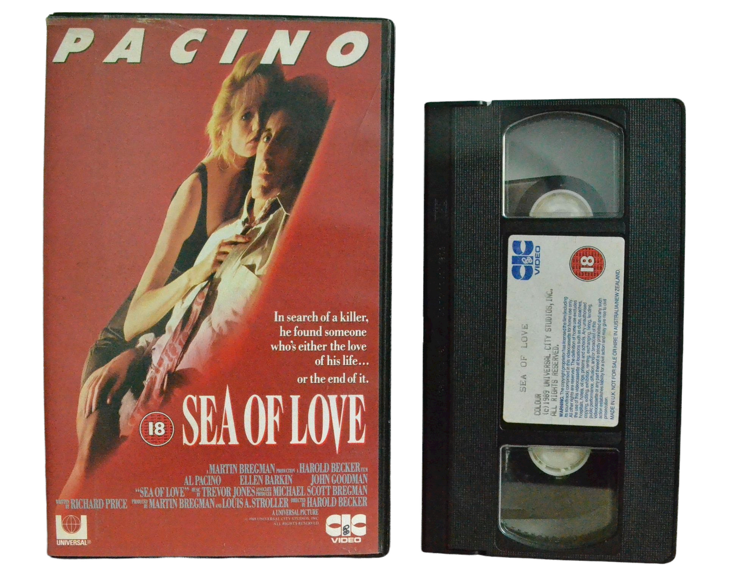 Sea of Love - Richard Price - Pacino - Vintage - Pal VHS-