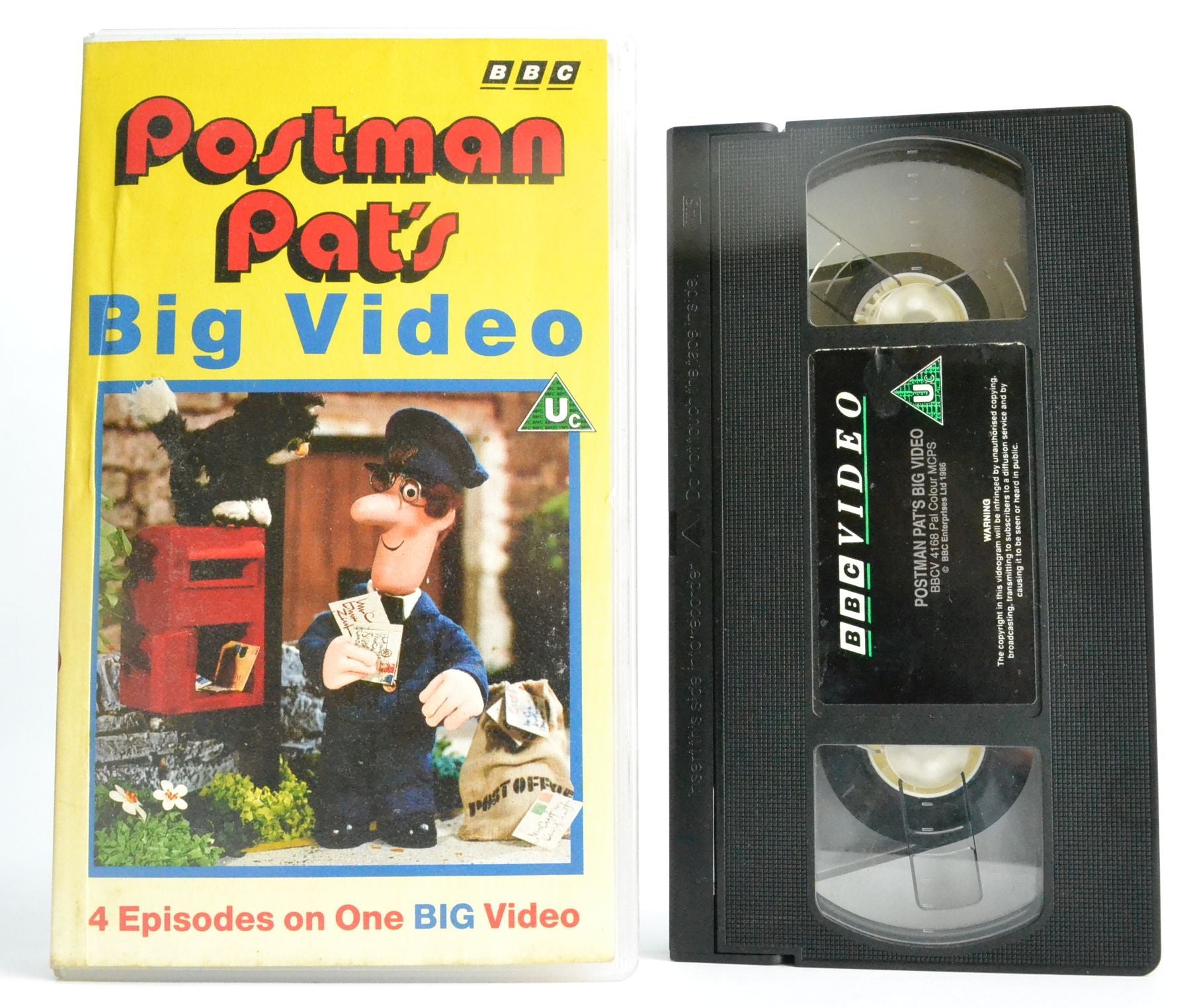 Postman Pat (1986): Big Video - Rainy Day - Birthday - Tractor Express - VHS-