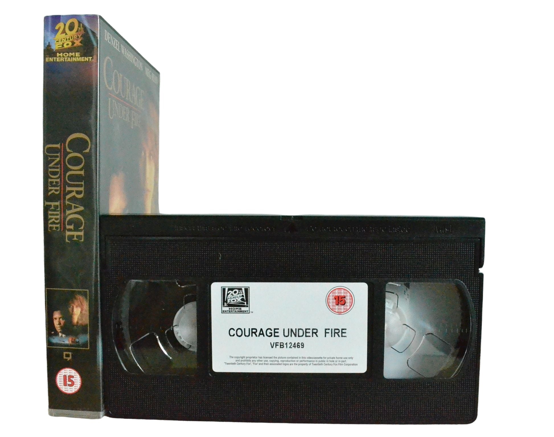 Courage Under Fire - Denzel Washigton - 20th Century Fox Home Entertainment - Vintage - Pal VHS-