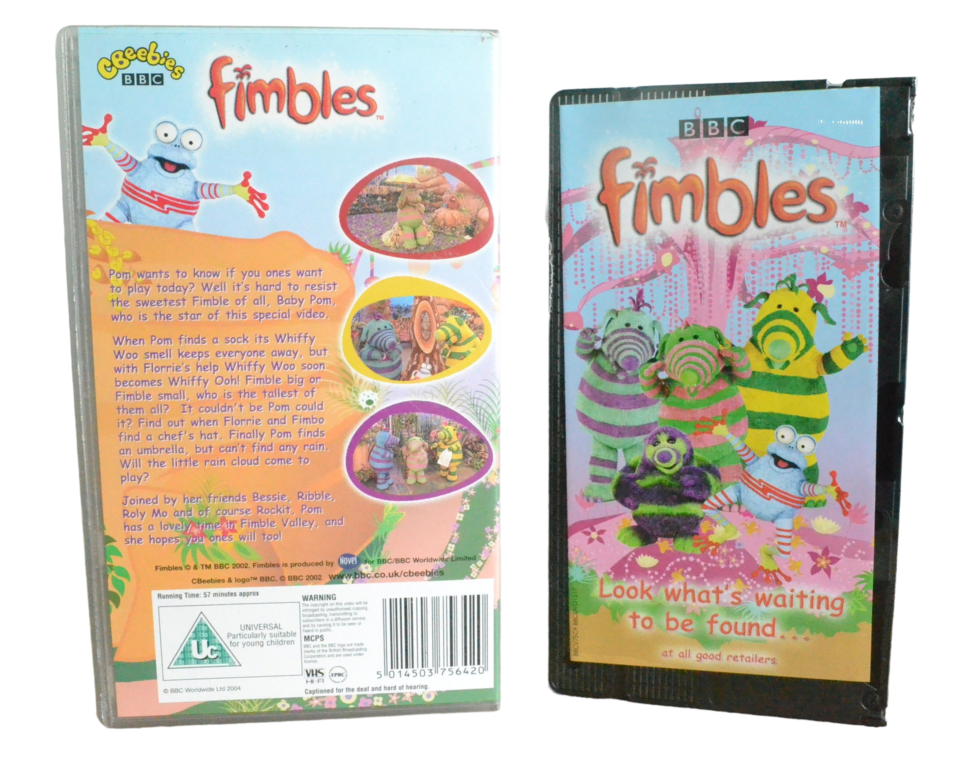 Fimbles - Aidan Cook - Cbeebies BBC - 7564 - Brand New Sealed - Pal - VHS-