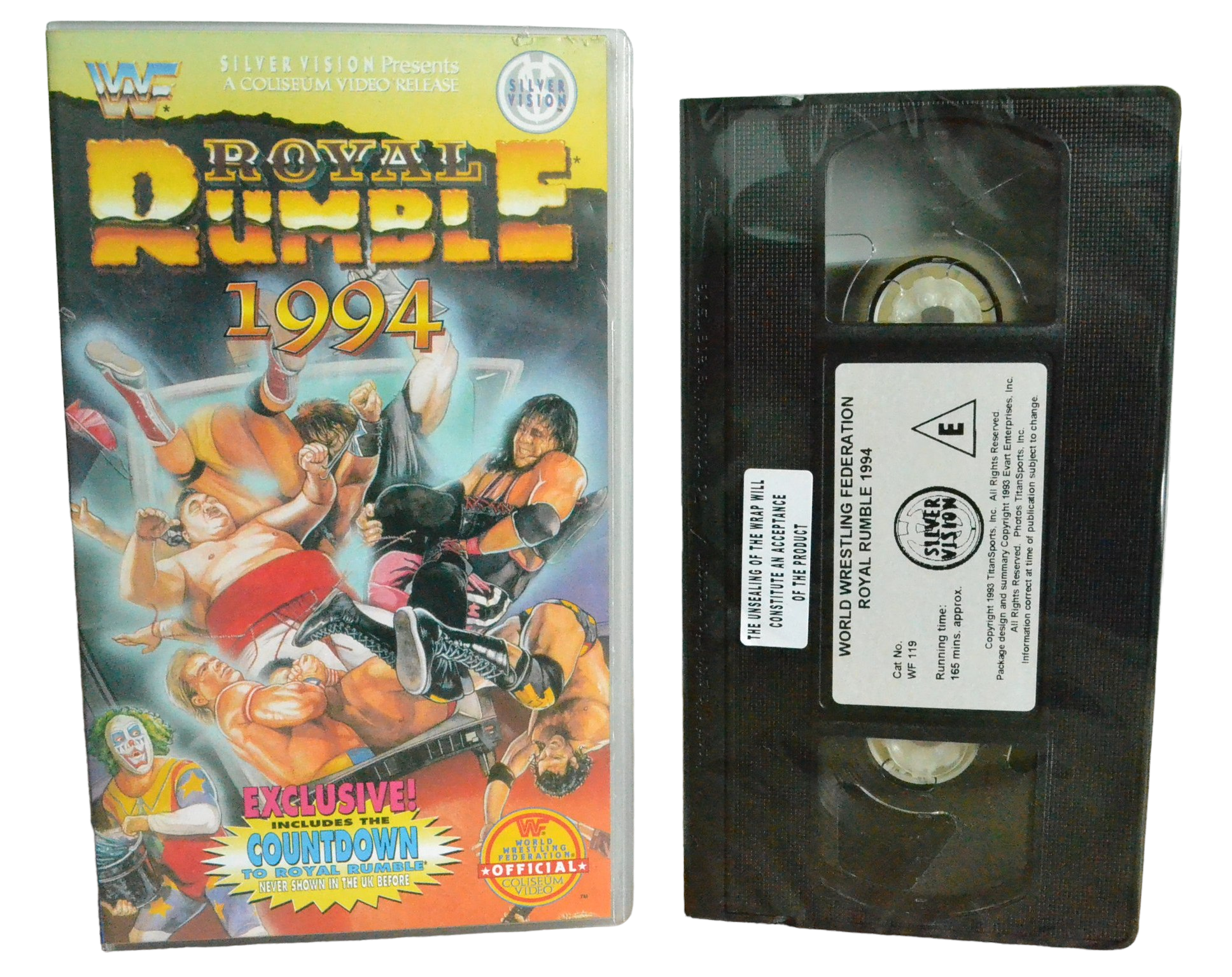 Royal Rumble 1994 - Yokozuna - Silver Vision - WF 119 - Brand New Sealed - Pal - VHS-