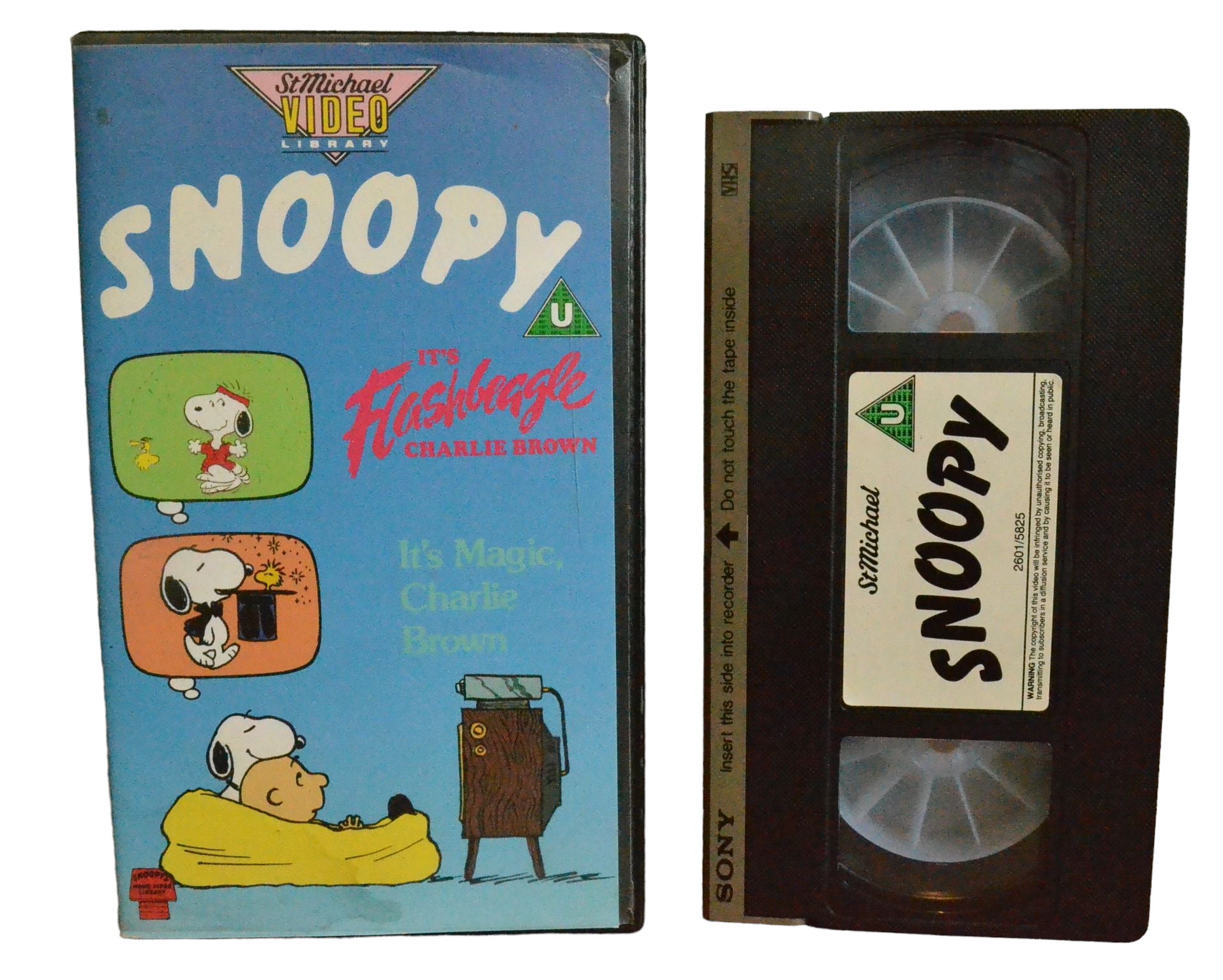 Snoopy - It's Magic Charlie Brown - Terry McGurrin - Stmichael Video - Children - Pal - VHS-