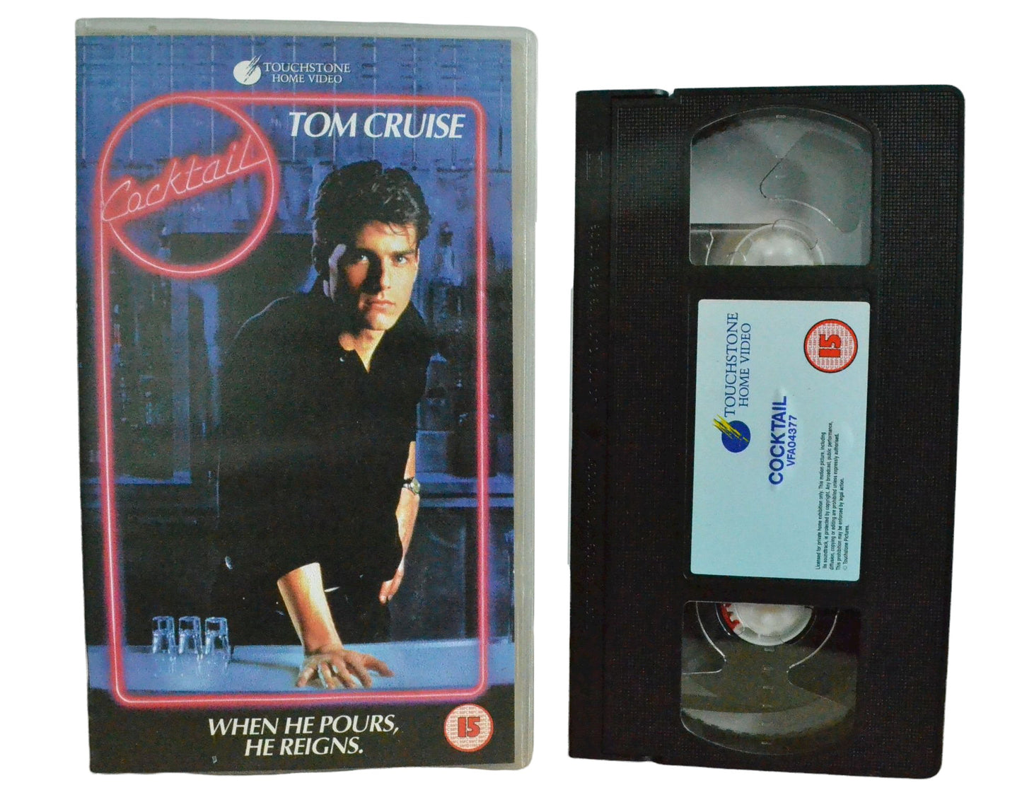 Cocktail - Tom Cruise - Touchstone Home Video - Vintage - Pal VHS-