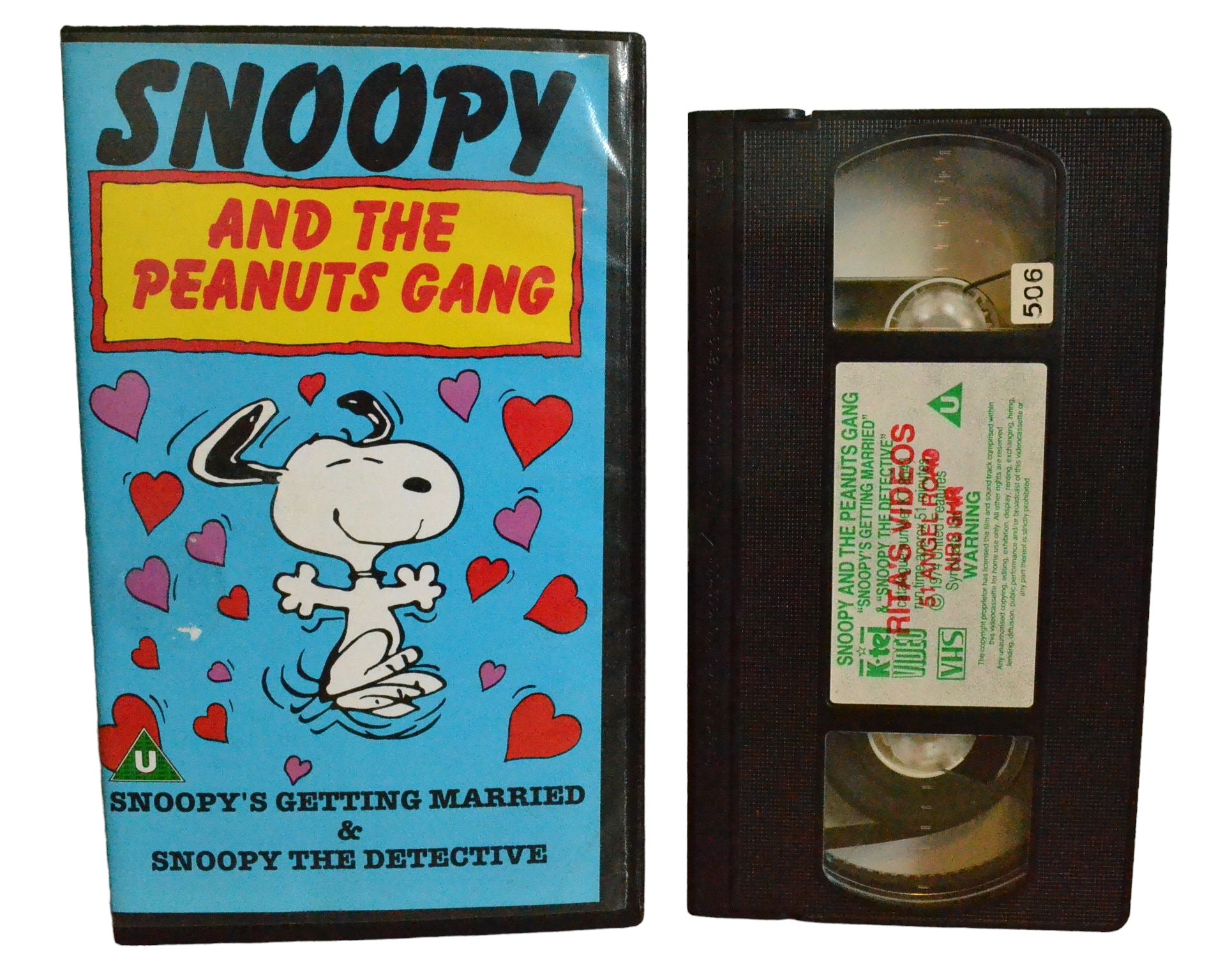Snoopy And The Peanuts Gang (Snoopy's Getting Married) - Noah Schnapp - K-tel Video - 506 - Children - Pal - VHS-