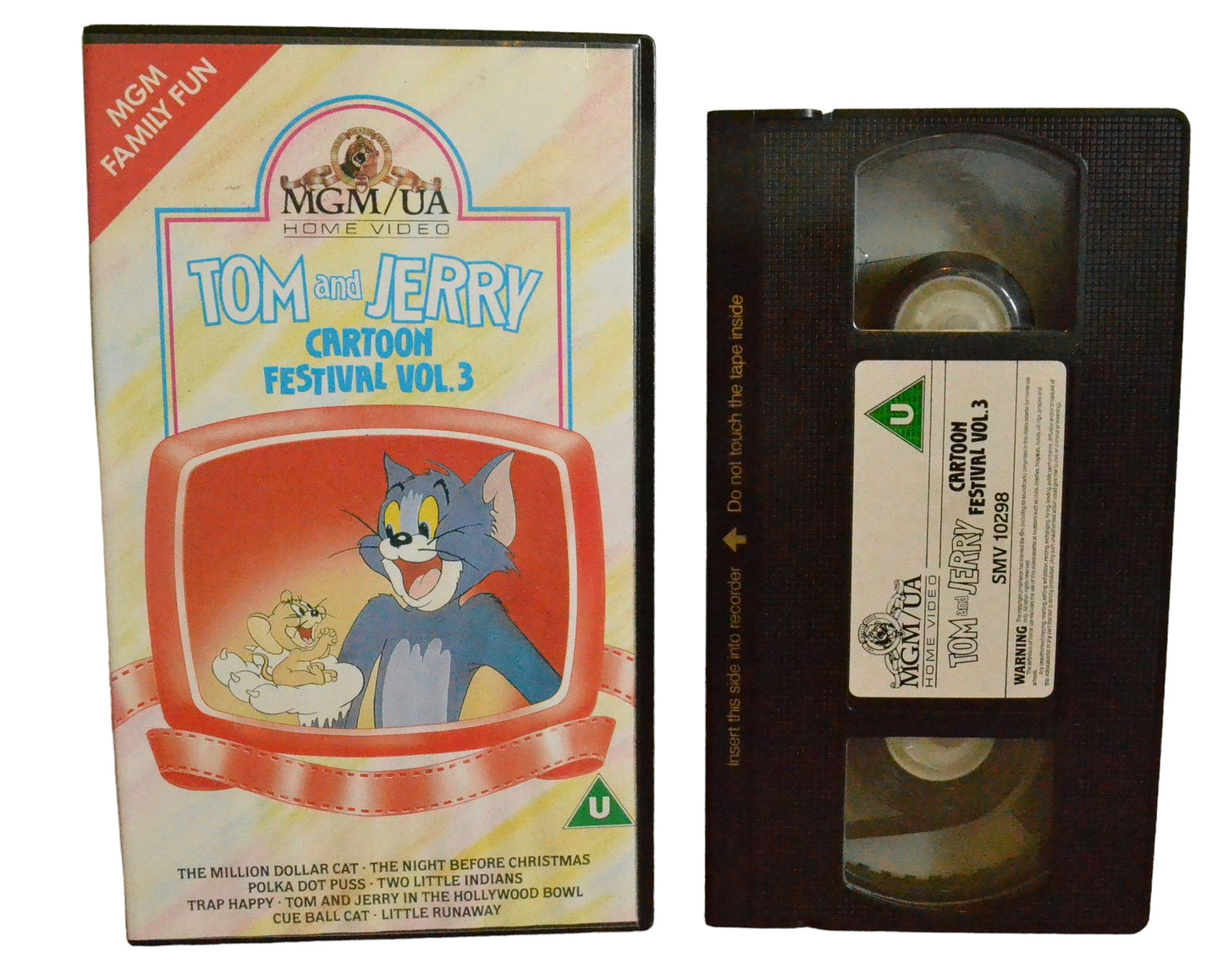 Tom and Jerry Cartoon Festival Vol.3 - Stephen Stanton - MGM/UA Home Video - SMV10298 - Children - Pal - VHS-