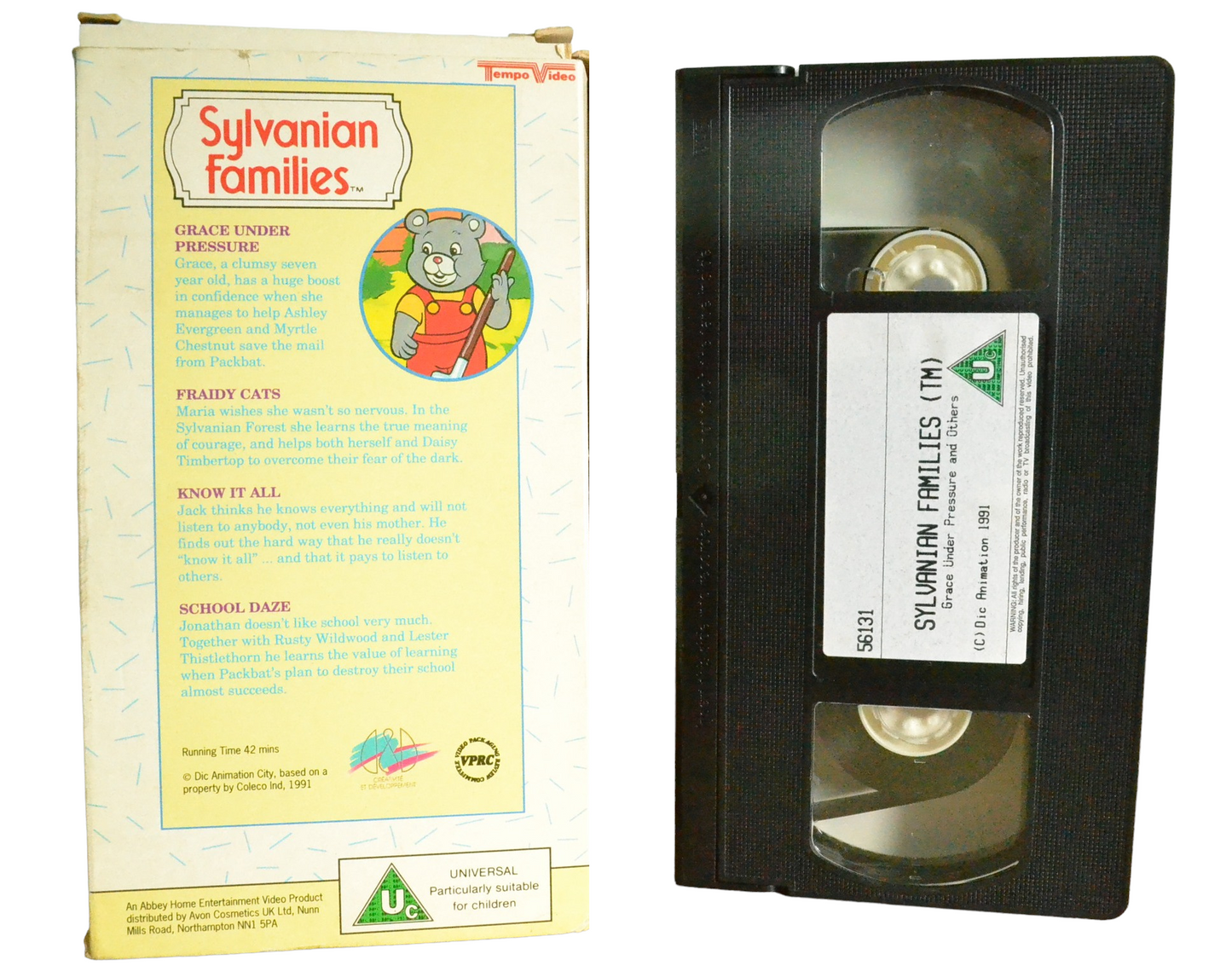 Sylvanian Families - Tabitha St. Germain - Tempo Video - Carton - Pal - VHS-