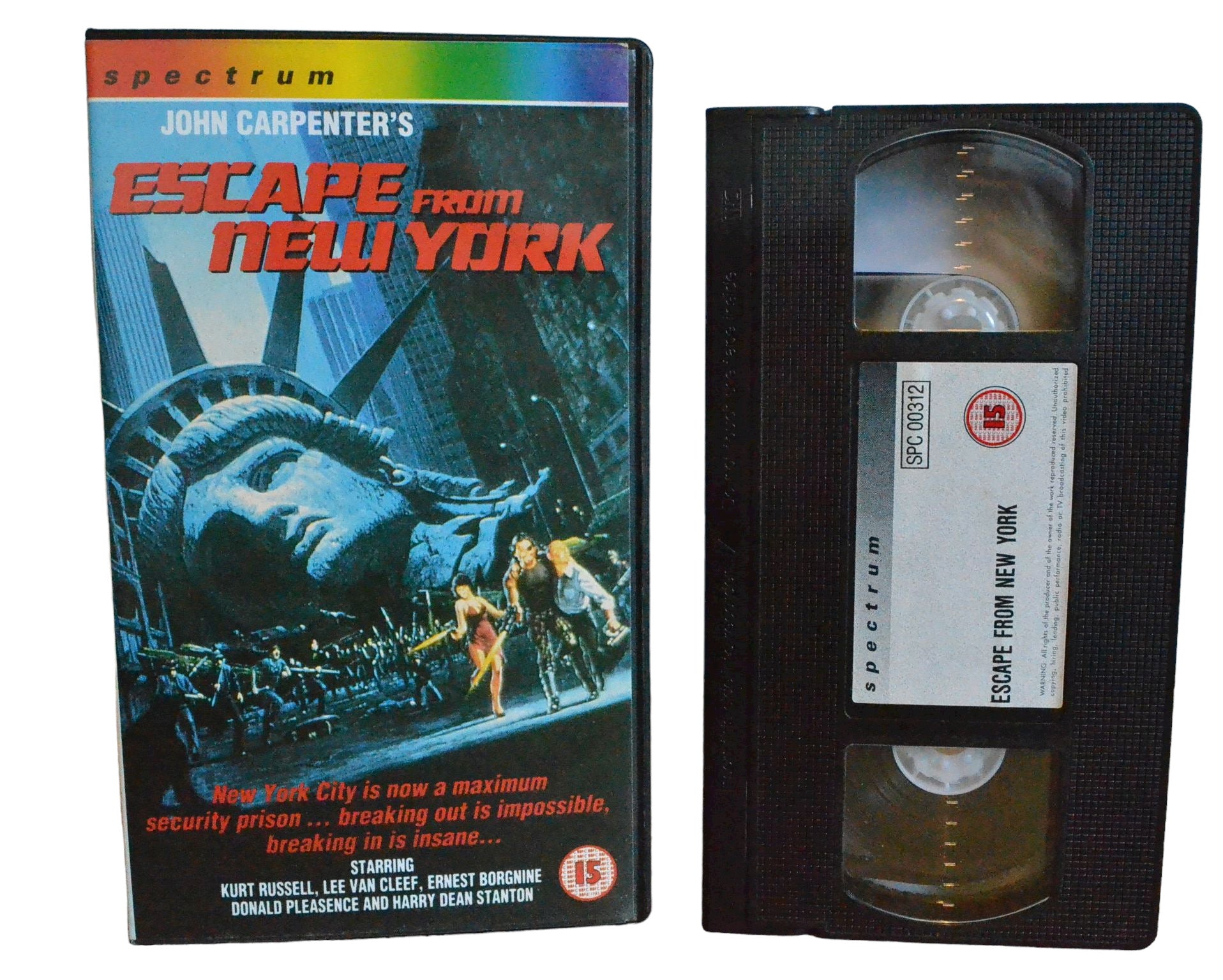 Escape From New York - John Carpenter's - Spectrum - Action - Pal - VHS-