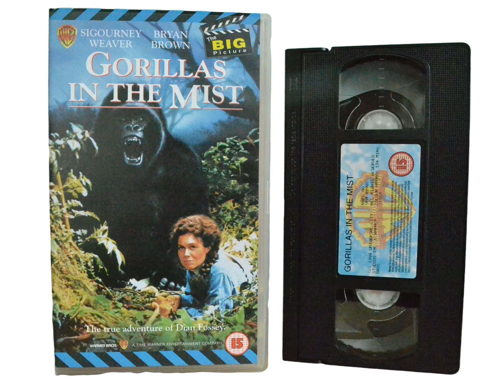 Gorillas In The Mist - Sigourney Weaver - Warner Home Video - Vintage - Pal VHS-