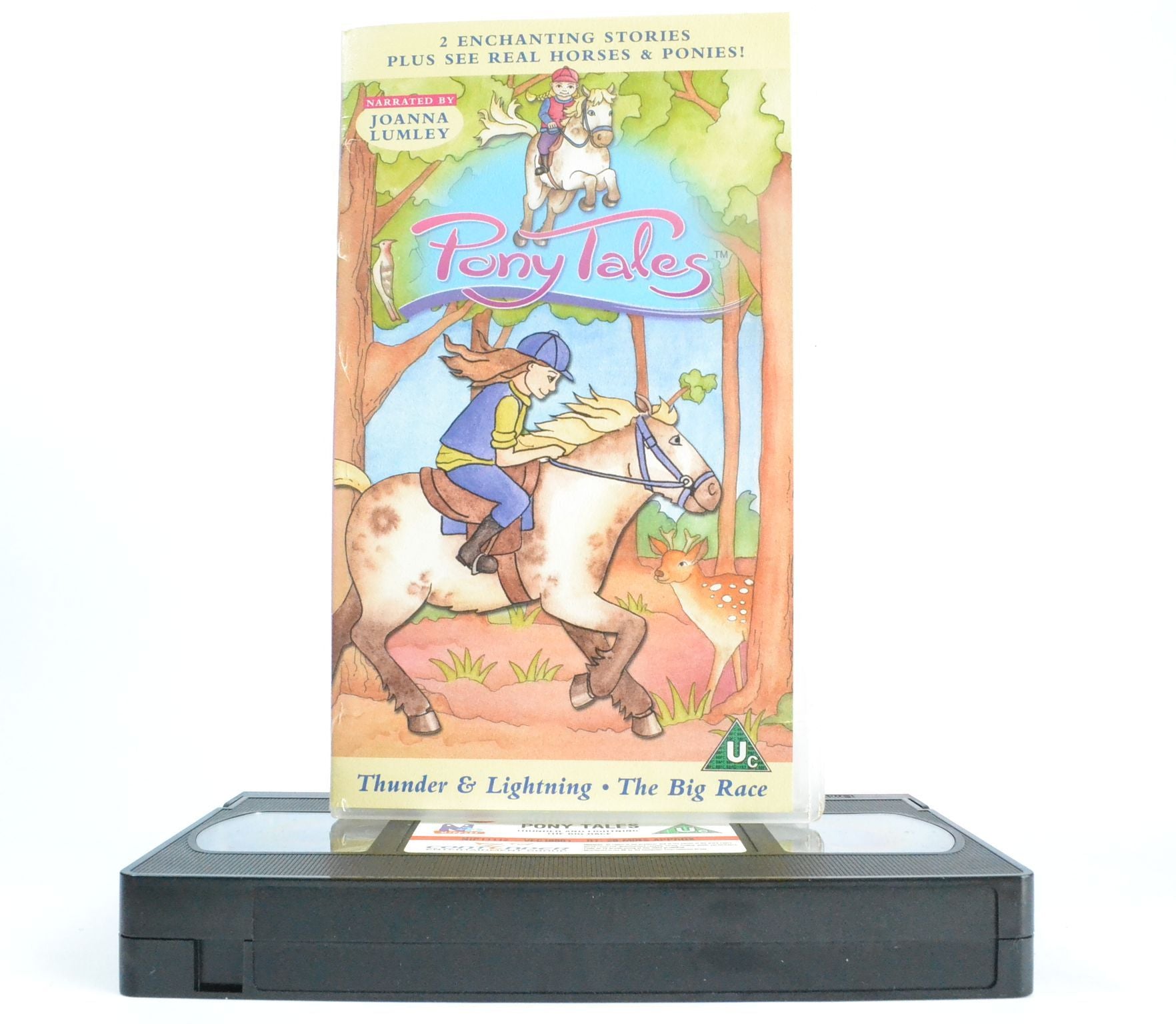 Pony Tales: Narrated By Joanna Lumley - Thunder & Lightening - Kids Age 1-6 - VHS-