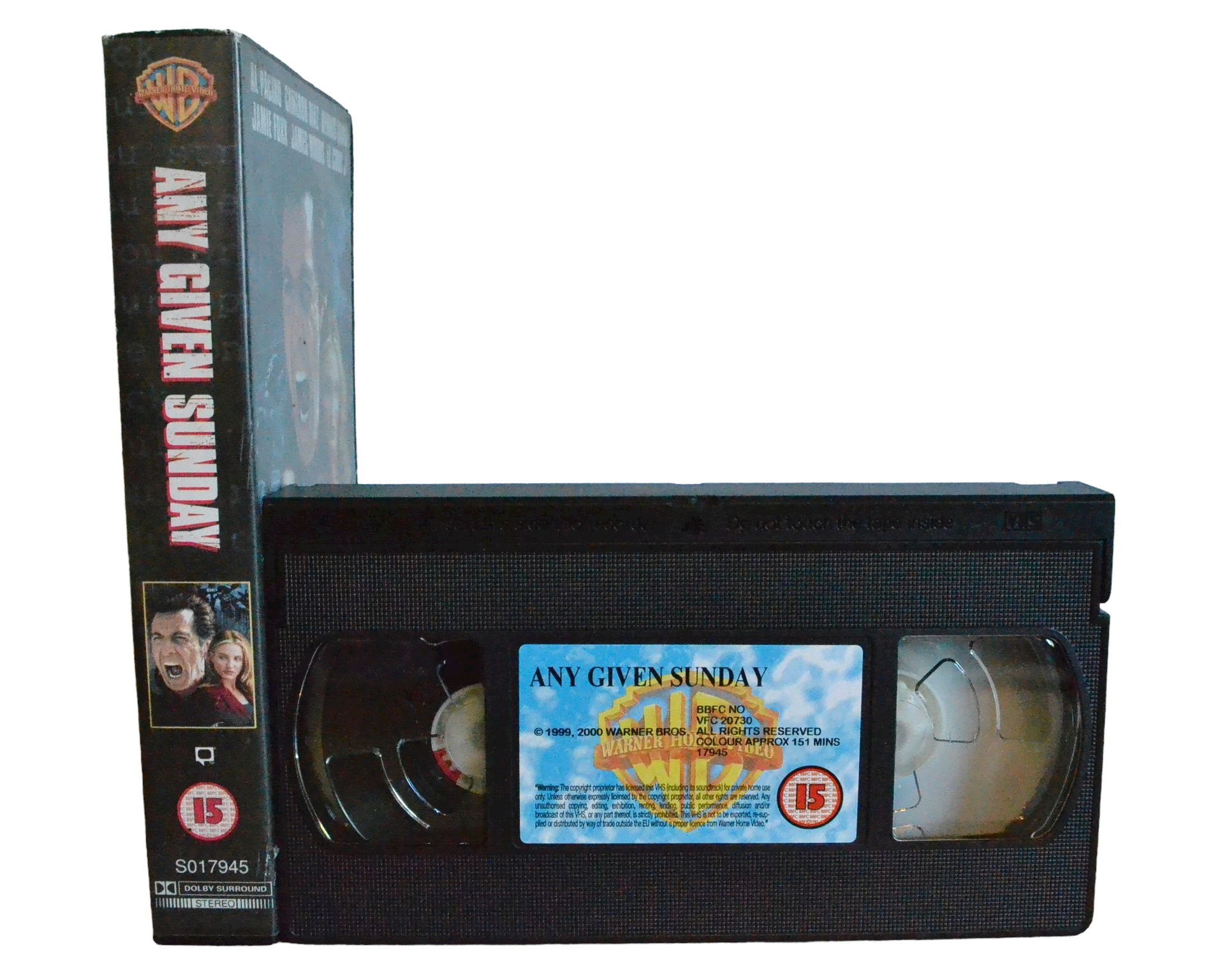 Any Given Sunday - Al Pacino - Warner Home Video - Action - Pal - VHS-