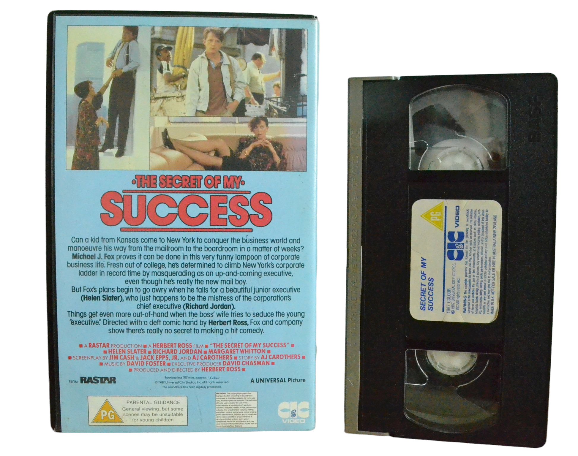 The Sceret Of My Success - Michael J. Fox - Universal Pictures - Vintage - Pal VHS-