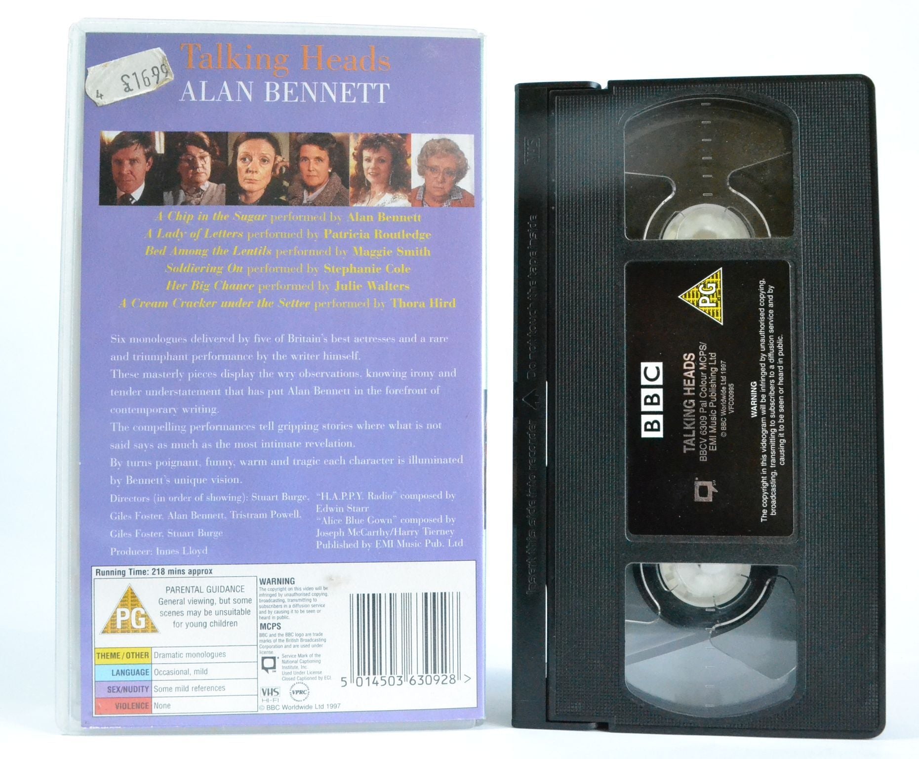 Talking Heads: Alan Bennett; 6 Monologues [218 Minutes] Innes Lloyd - VHS-