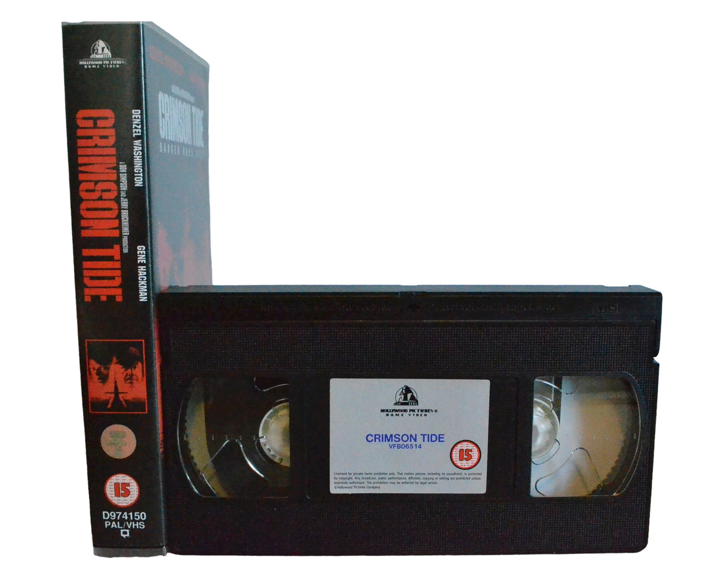 Crimson Tide - Gene Hackman - Hollywood Pictures Home Video - Action - Pal - VHS-