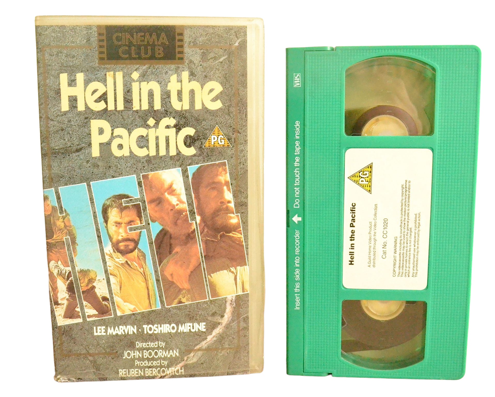 Hell in the Pacific - Lee Marvin - Cinema Club - CC1020 - Drama - Pal - VHS-