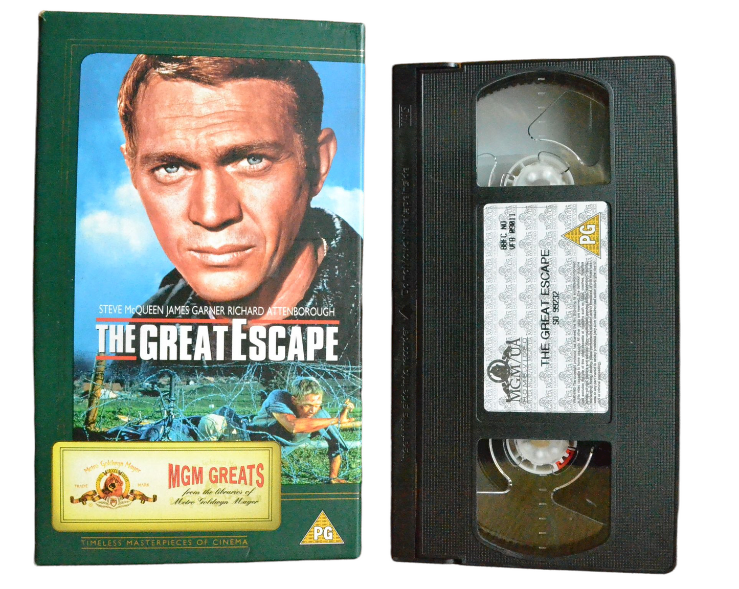 The Great Escape - Steve McQueen - Metro Goldwyn Mayer - Vintage - Pal VHS-