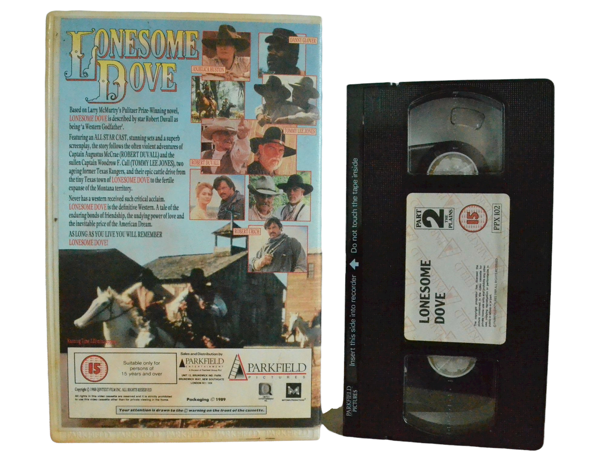 Lonsesome Dove - Part 2 - Robert Duvall - Parkfield - Vintage - Pal VHS-