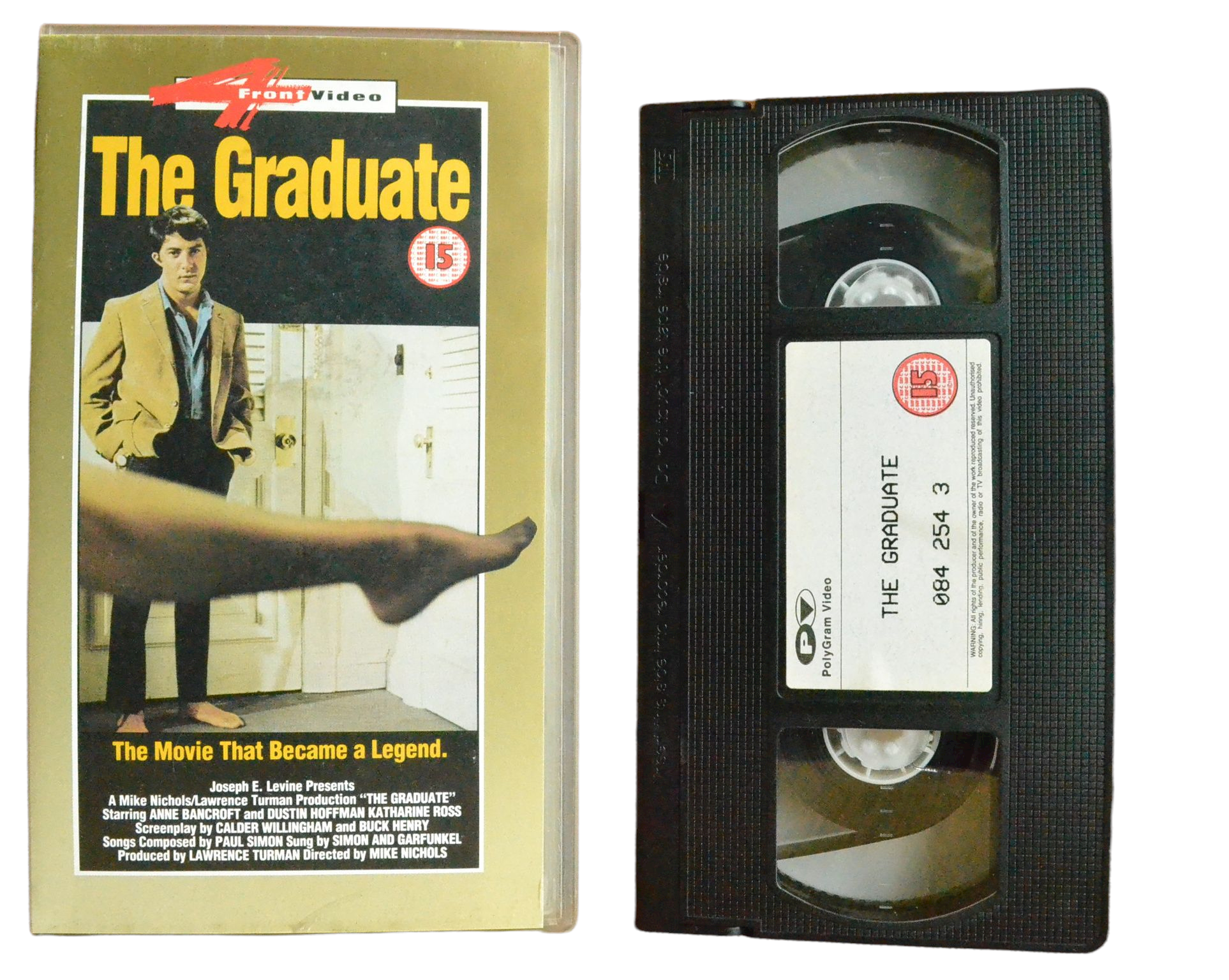 The Graduate - Dustin Hoffman - 4Front Video - Vintage - Pal VHS-
