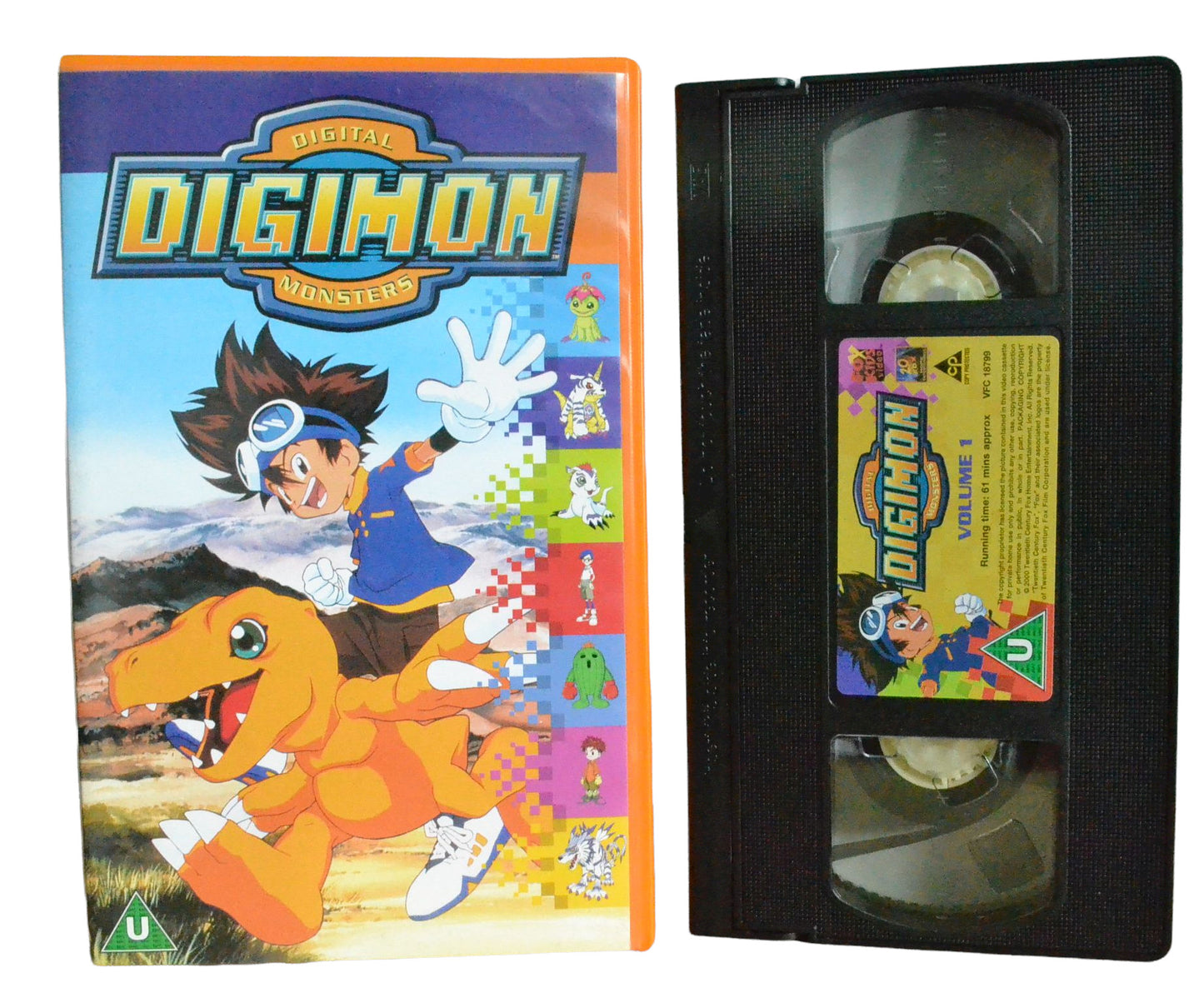Digital Monsters Digimon: Volume 1 - Fox Kids Video - Children's - Pal VHS-