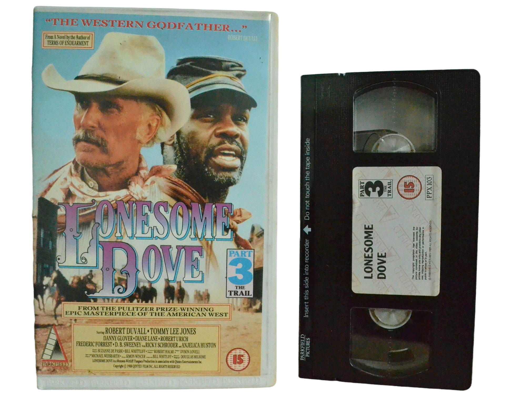 Lonsesome Dove - Part 3 - Robert Duvall - Parkfield - Vintage - Pal VHS-