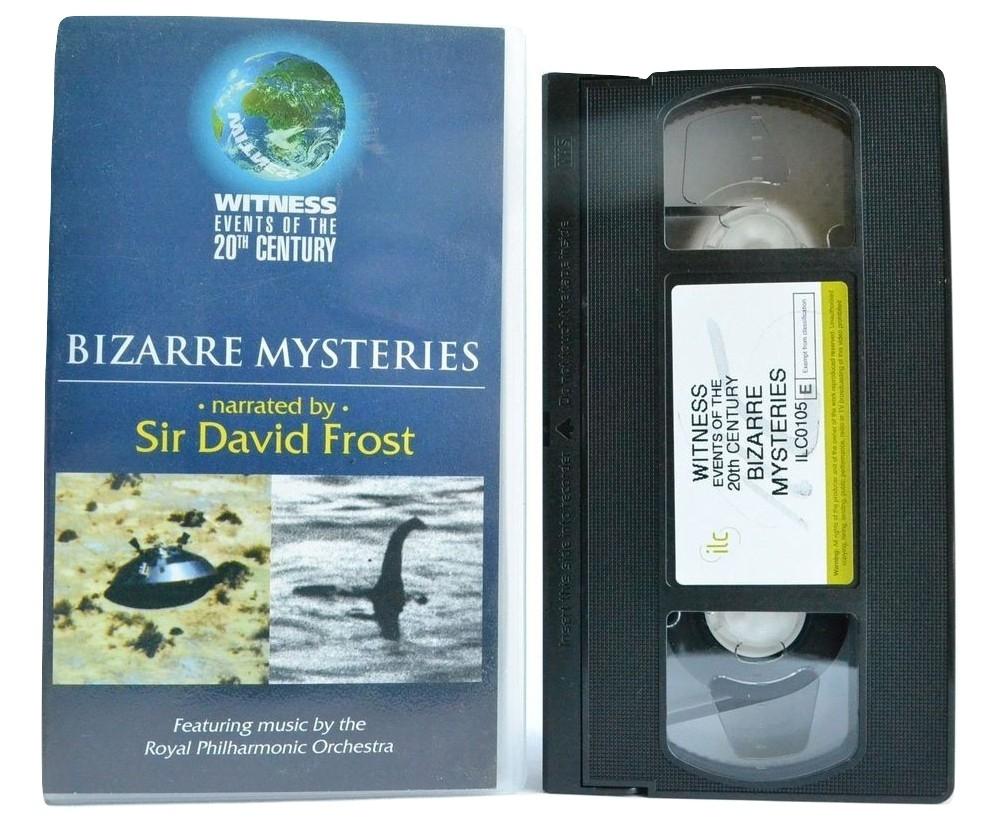 Bizarre Mysteries: Sir David Frost; Loch Ness - Area 51 - Haunted Houses - VHS-