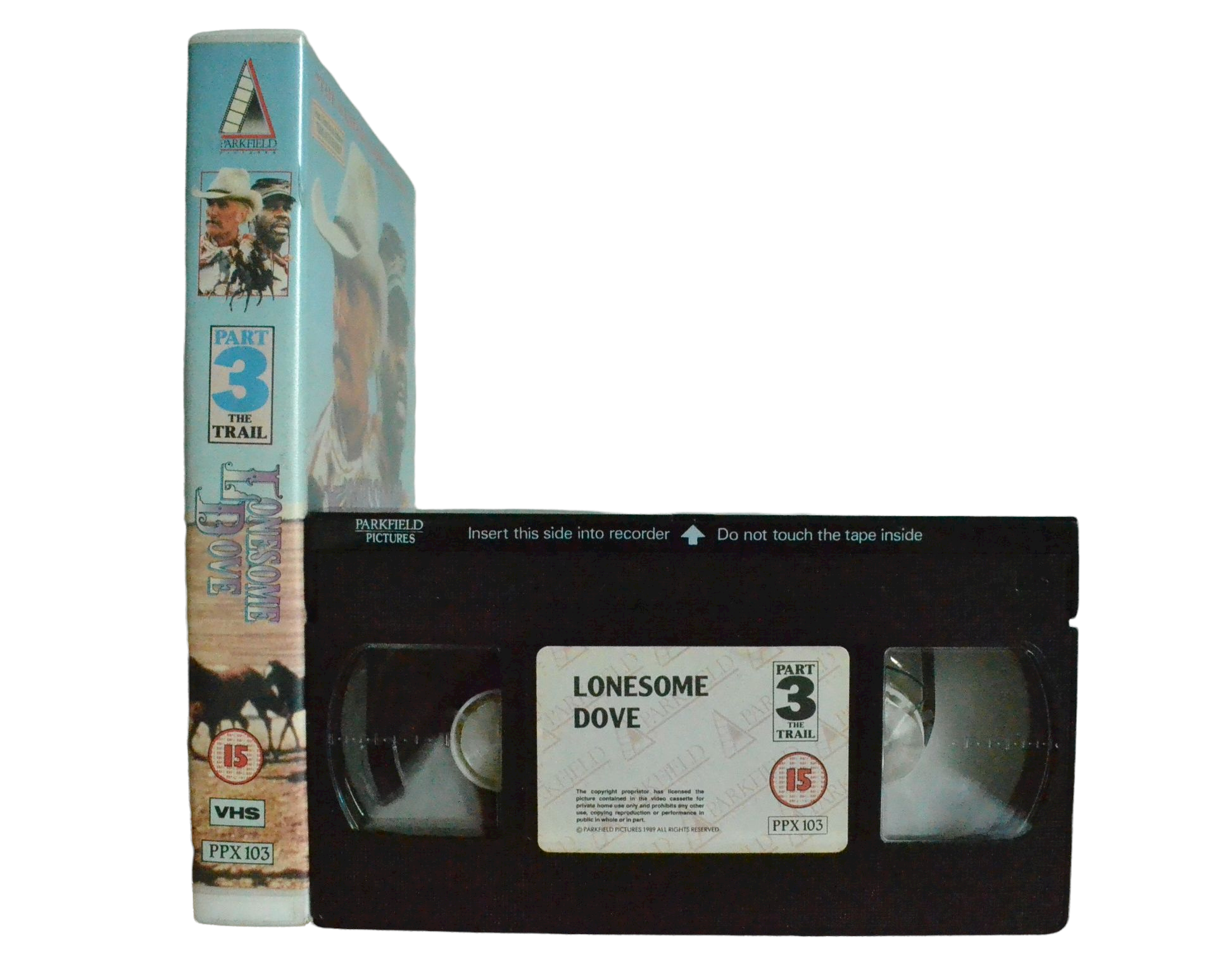 Lonsesome Dove - Part 3 - Robert Duvall - Parkfield - Vintage - Pal VHS-
