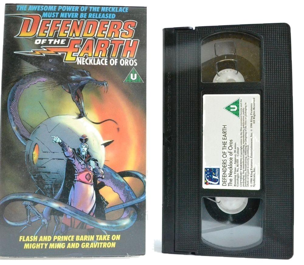 Defenders Of The Earth: Necklace Of Oros [Flash & Ming] Action Kids - VHS-