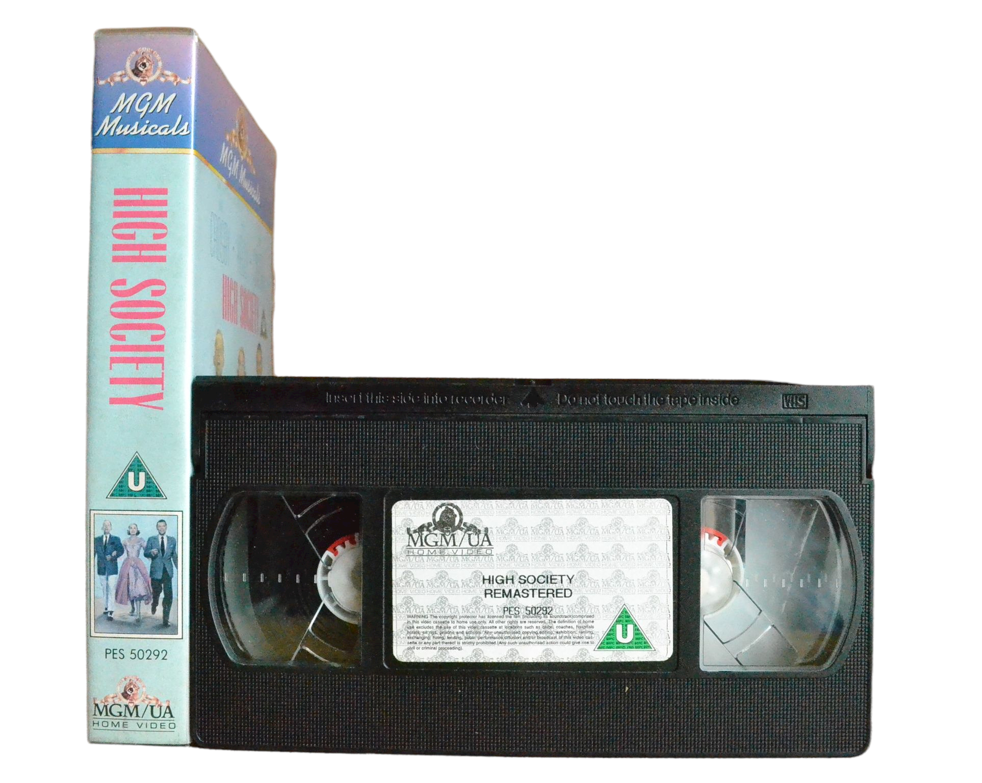 High Society Remastered - Bing Crosby - Metro Goldwyn Mayer - Vintage - Pal VHS-