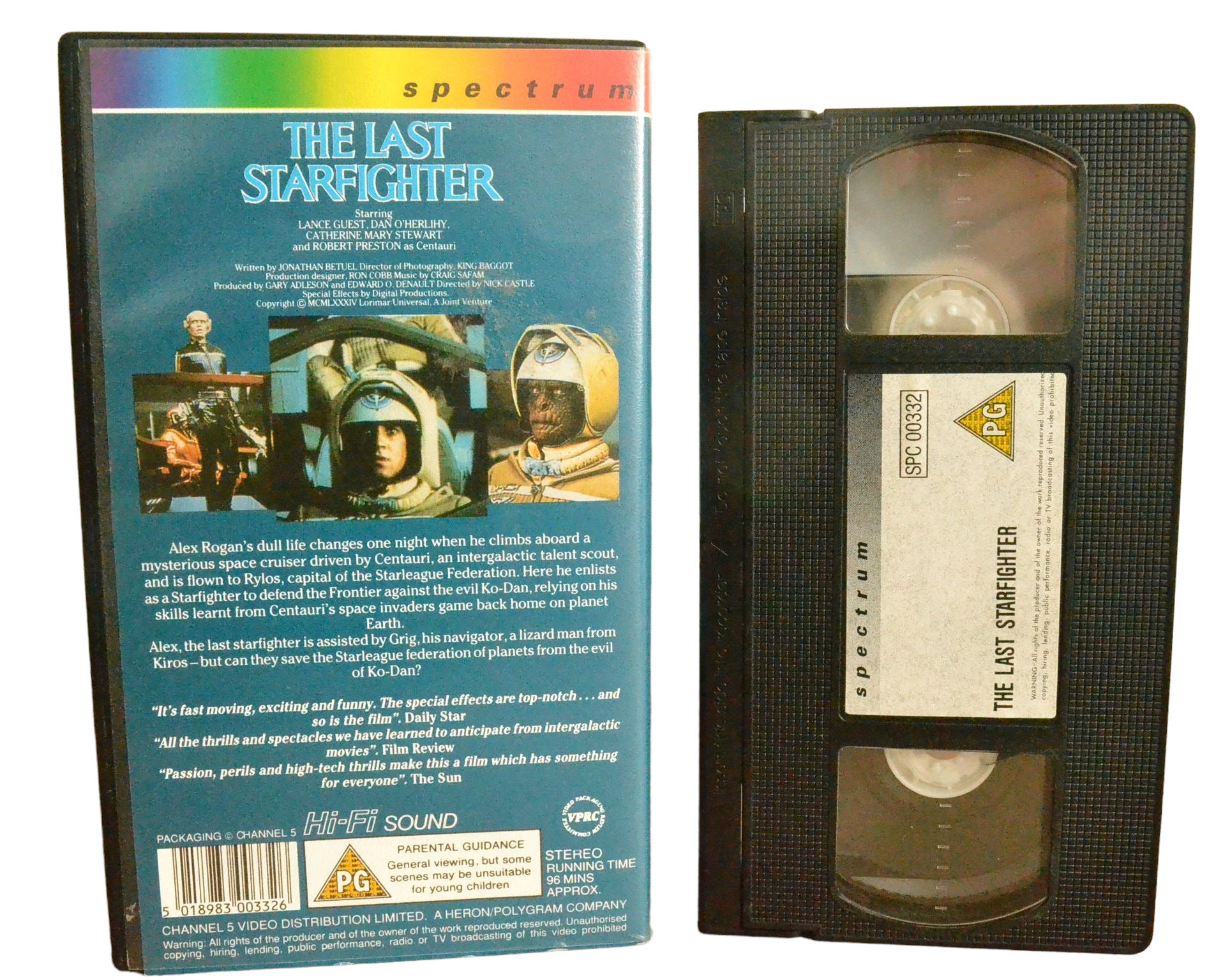 The Last Starfighter - Lance Guest - Spectrum - SPC 00332 - Drama - Pal - VHS-