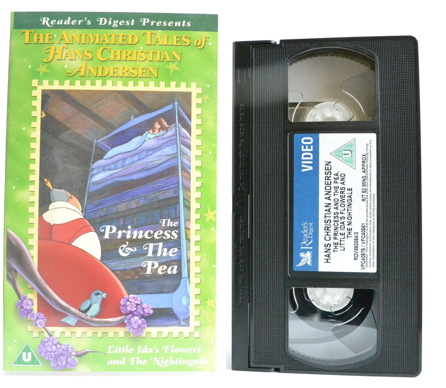 The Princess And The Pea - Little Ida’s Flowers - The Nightingale [Animation] VHS-