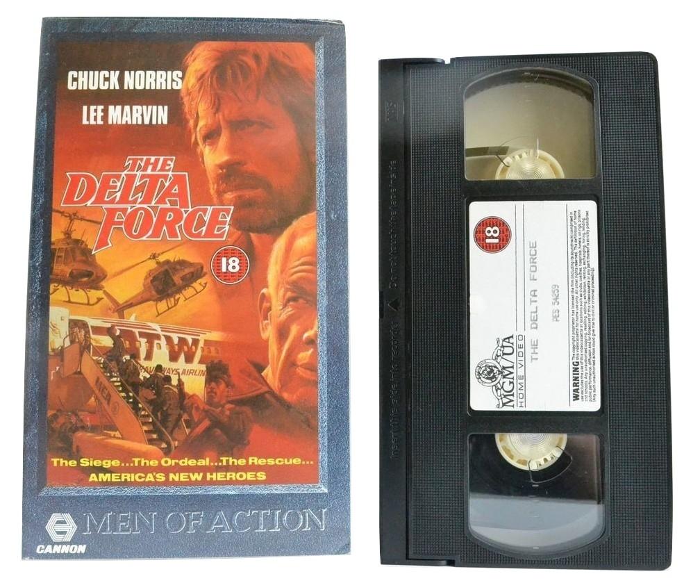 The Delta Force: Chuck Norris / Lee Marvin (80’s Crack Team) Action VHS-