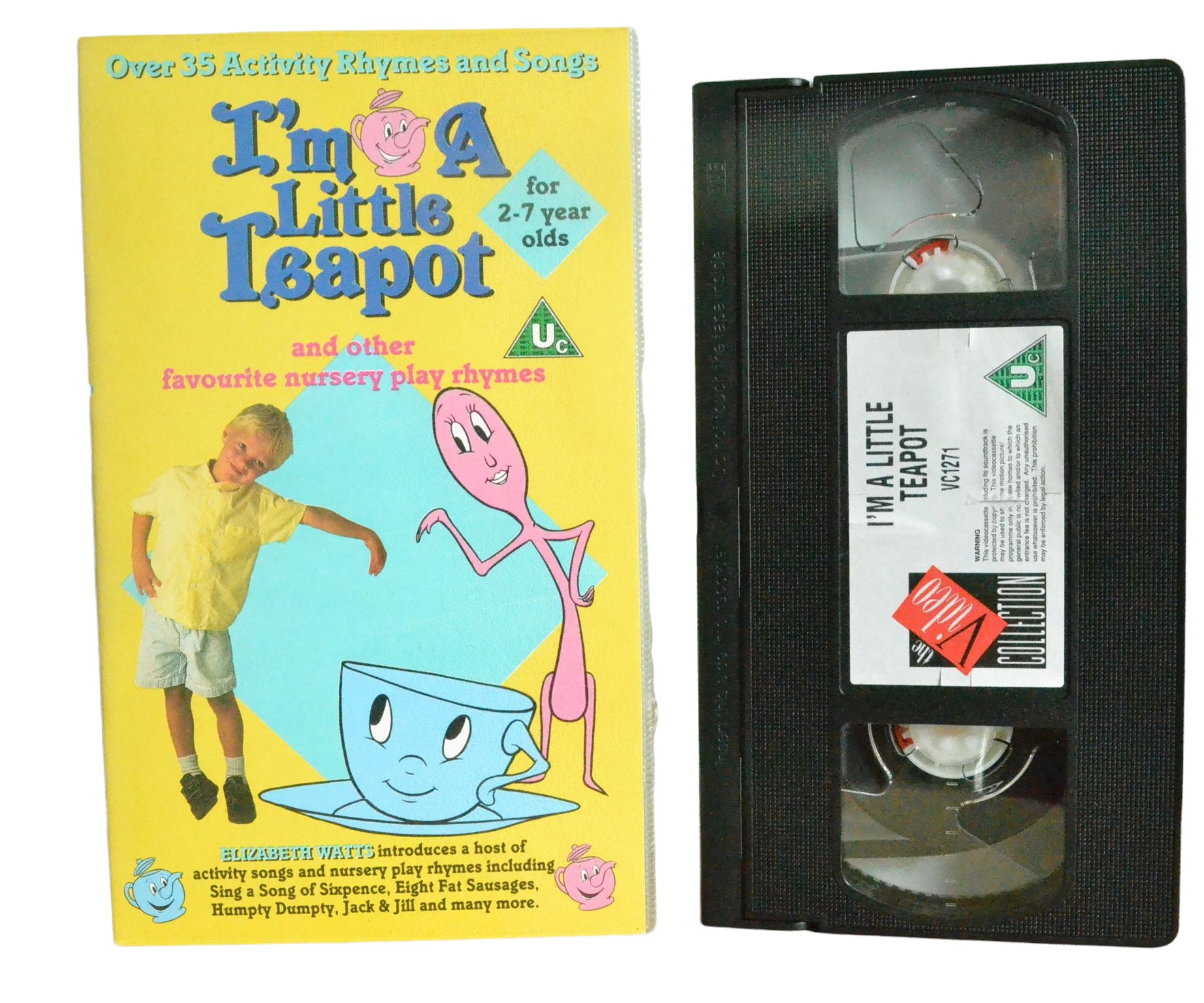 I'm A Little Teapot and Other Favourite Nursery Play Rhymes - The Video Collection - Children's - Pal VHS-