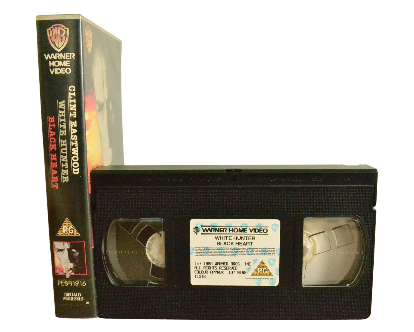 White Hunter Black Heart - Clint Eastwood - Warner Home Video - PES11916 - Action - Pal - VHS-