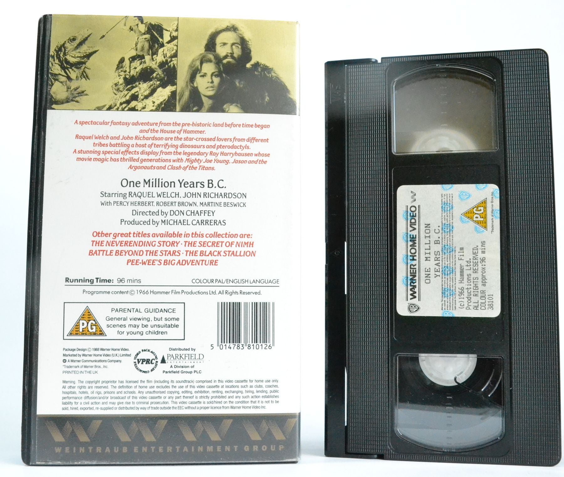 One a Million Years B.C.: Raquel Welch - Fantasy (1966) - Don Chaffey - VHS-
