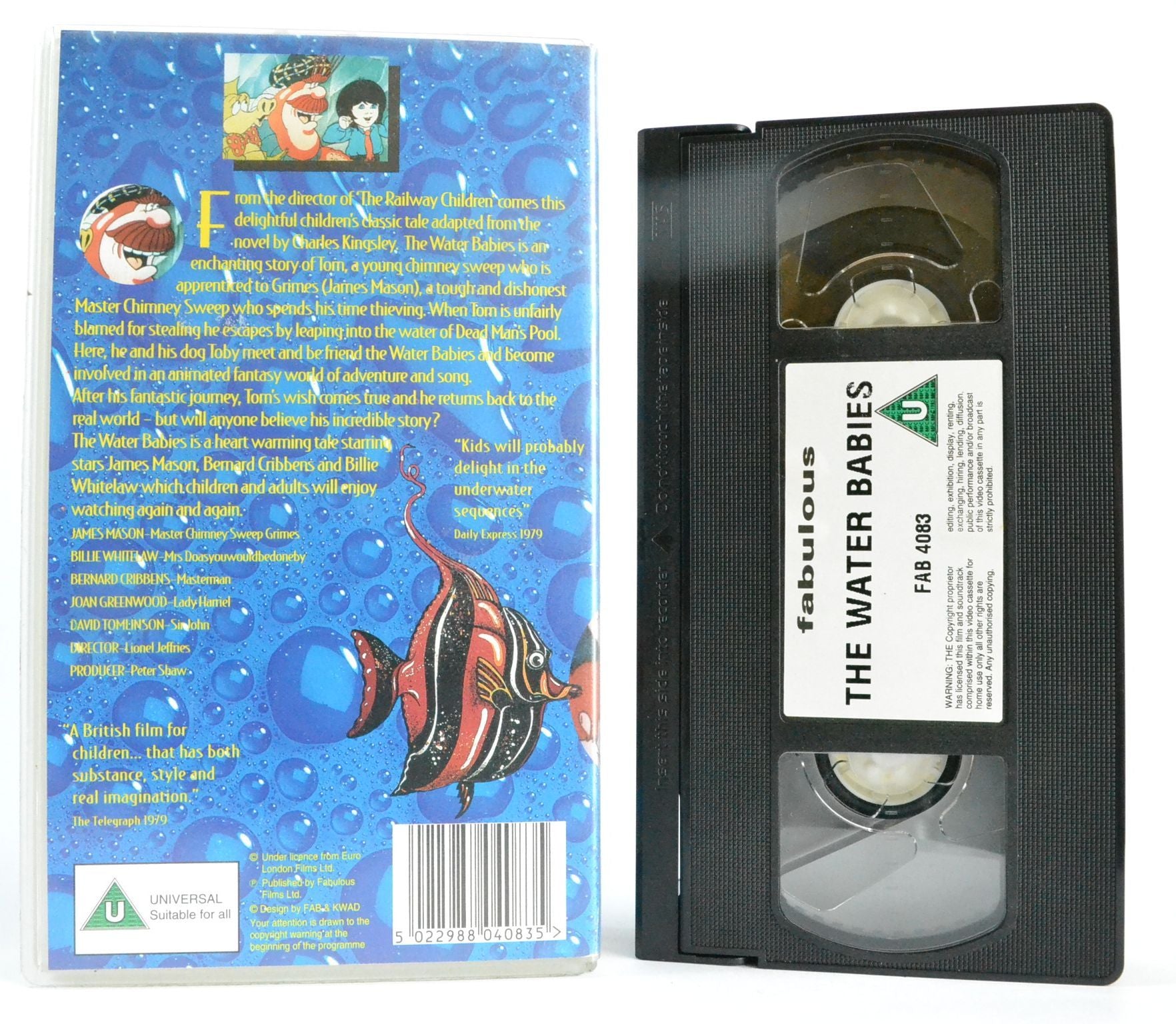 The Water Babies: Charles Kingsley - James Mason (1979) Children’s Hit - VHS-