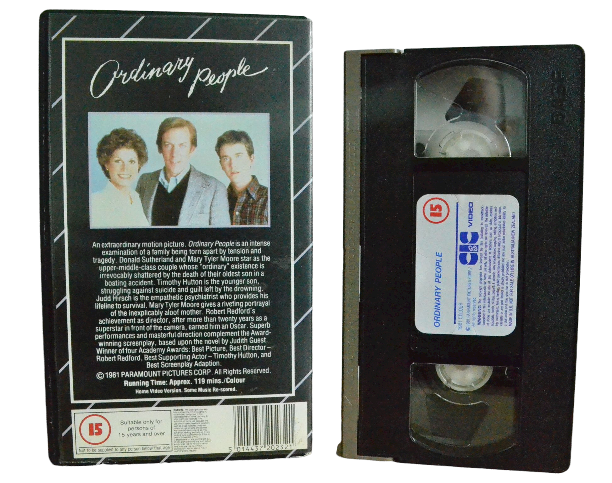 Ordinary People - Timothy hutton - Paramount - Vintage - Pal VHS-