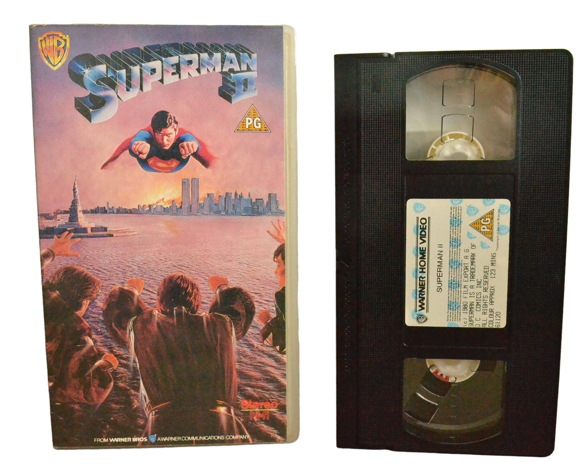 Superman II - Gene Hackman - Warner Home Video - PES61120 - Sci-Fi - Pal - VHS-