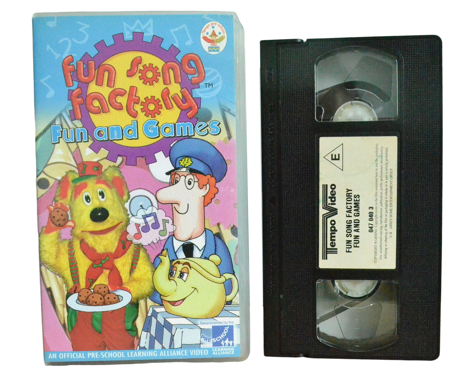 Fun Song Factory Fun and Games - Tempo Video - Children's - Pal VHS-