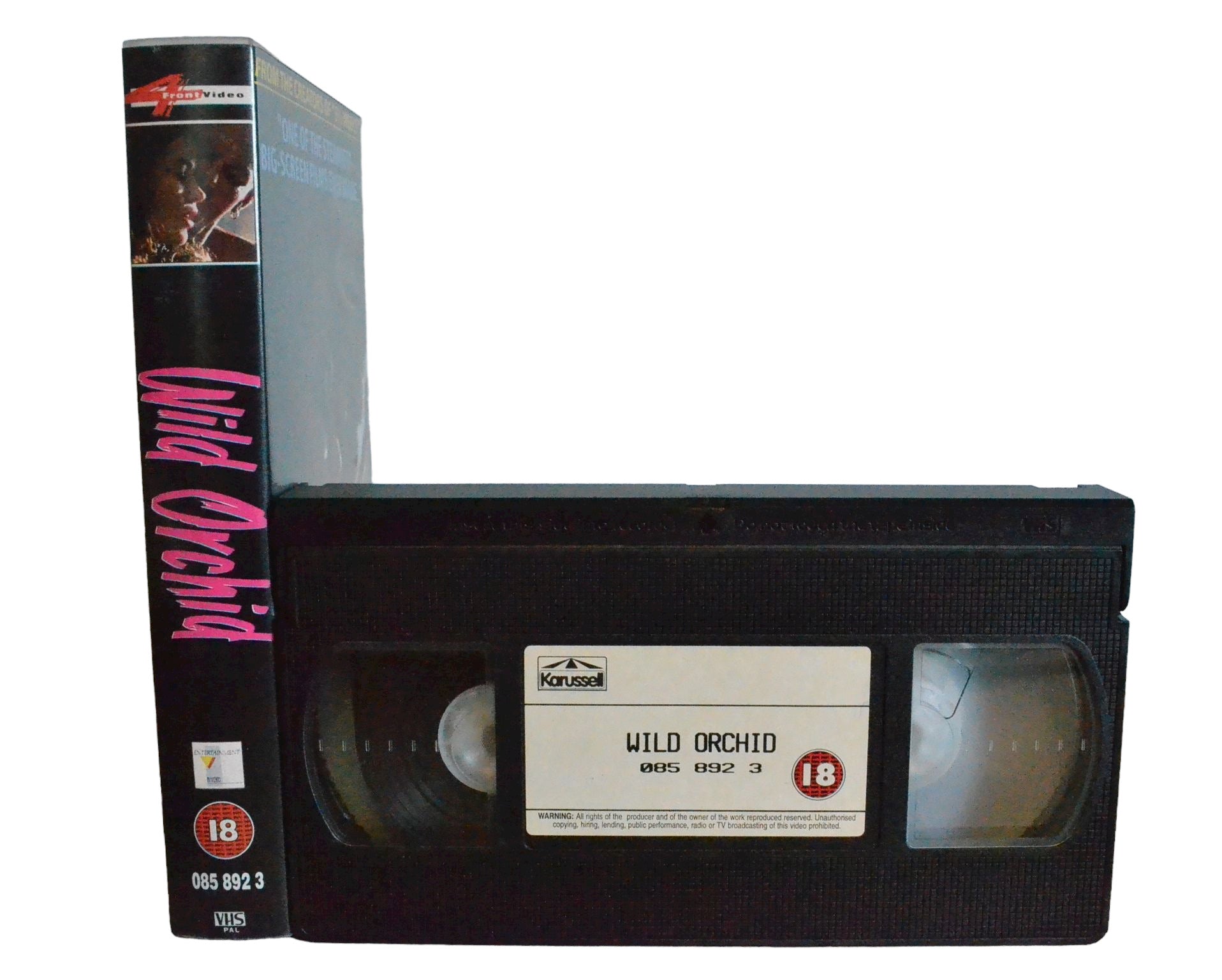 Wild Orchid - Mickey Rourke - 4 Front Video - Drama - Pal - VHS-