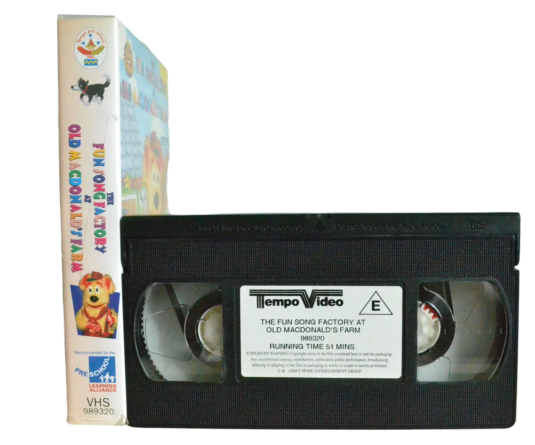 The Fun Song Factory At Old Mcdonald's Farm - Tempo Video - Children's - Pal VHS-