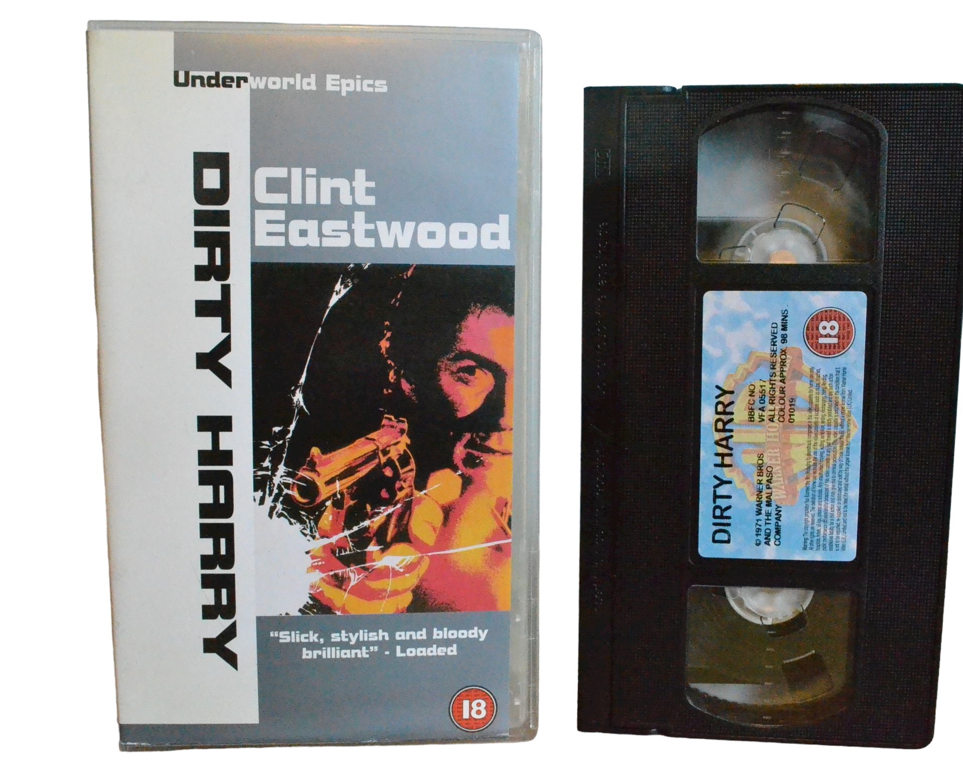Dirty Harry (Underword Epics) - Clint Eastwood - Warner Home Video - Action - Pal - VHS-