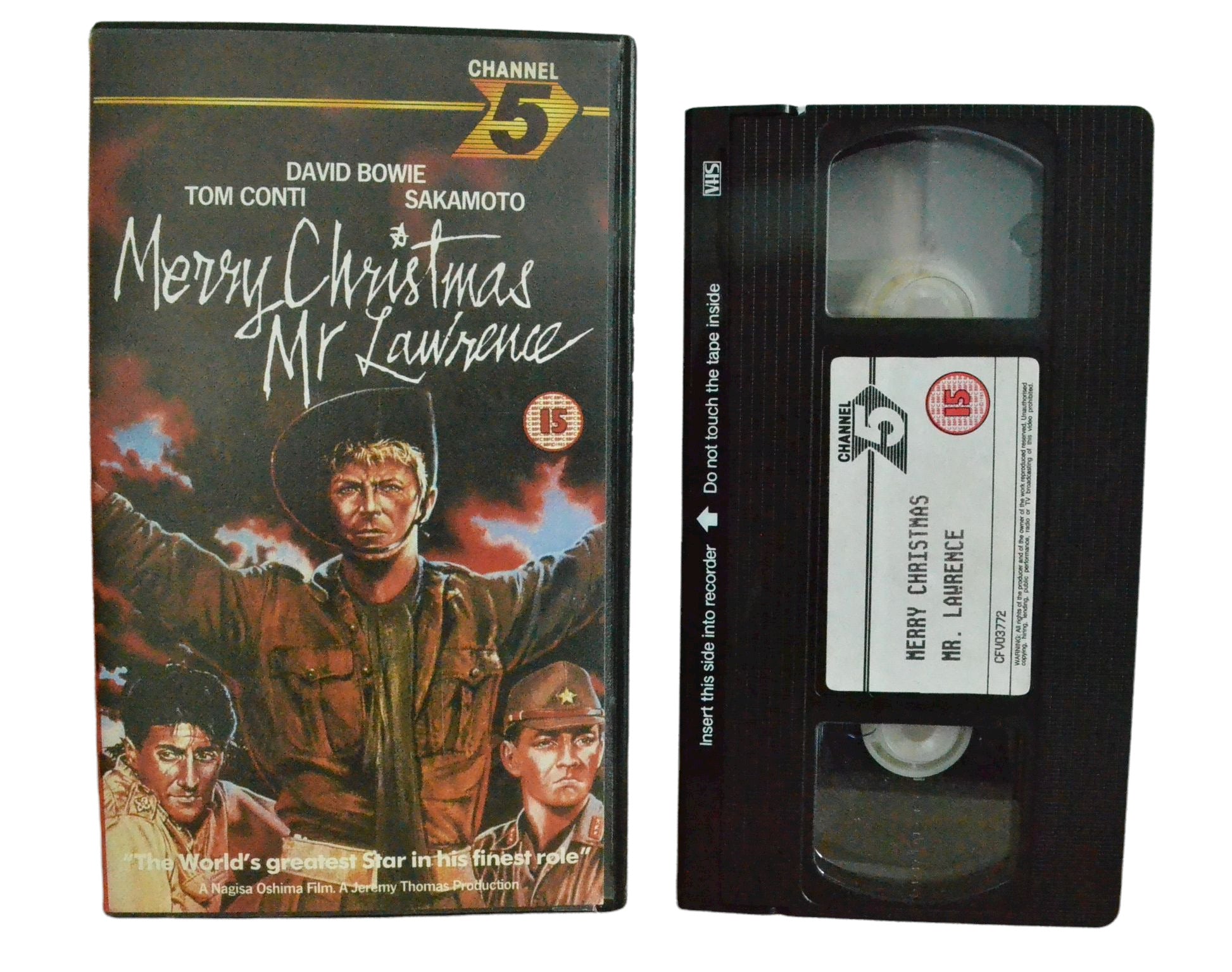 Merry Christmas Mr Lawrence - Tom Conti - Channel 5 - Vintage - Pal VHS-